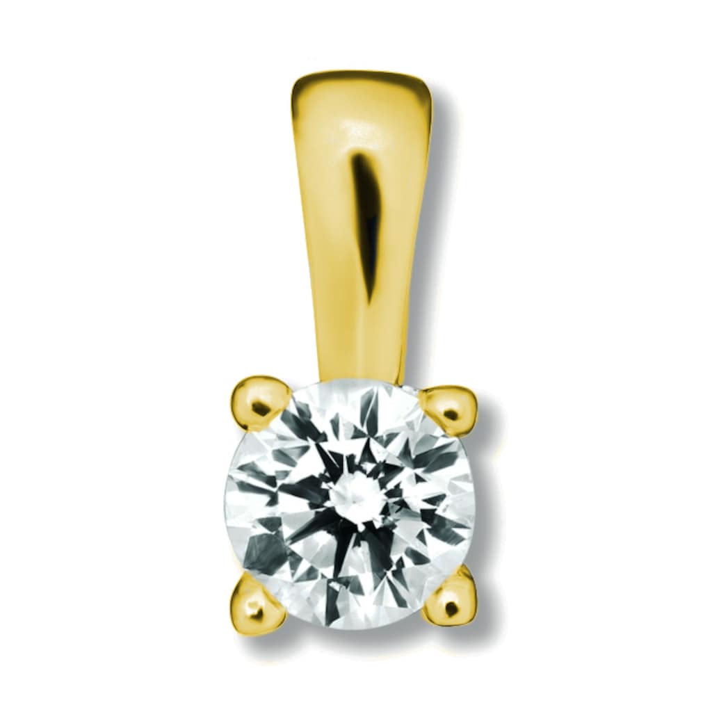 ONE ELEMENT Kettenanhänger »0 20 ct Diamant Brillant Anhänger aus 585 Gelbgold« Damen Gold Schmuck SV11348
