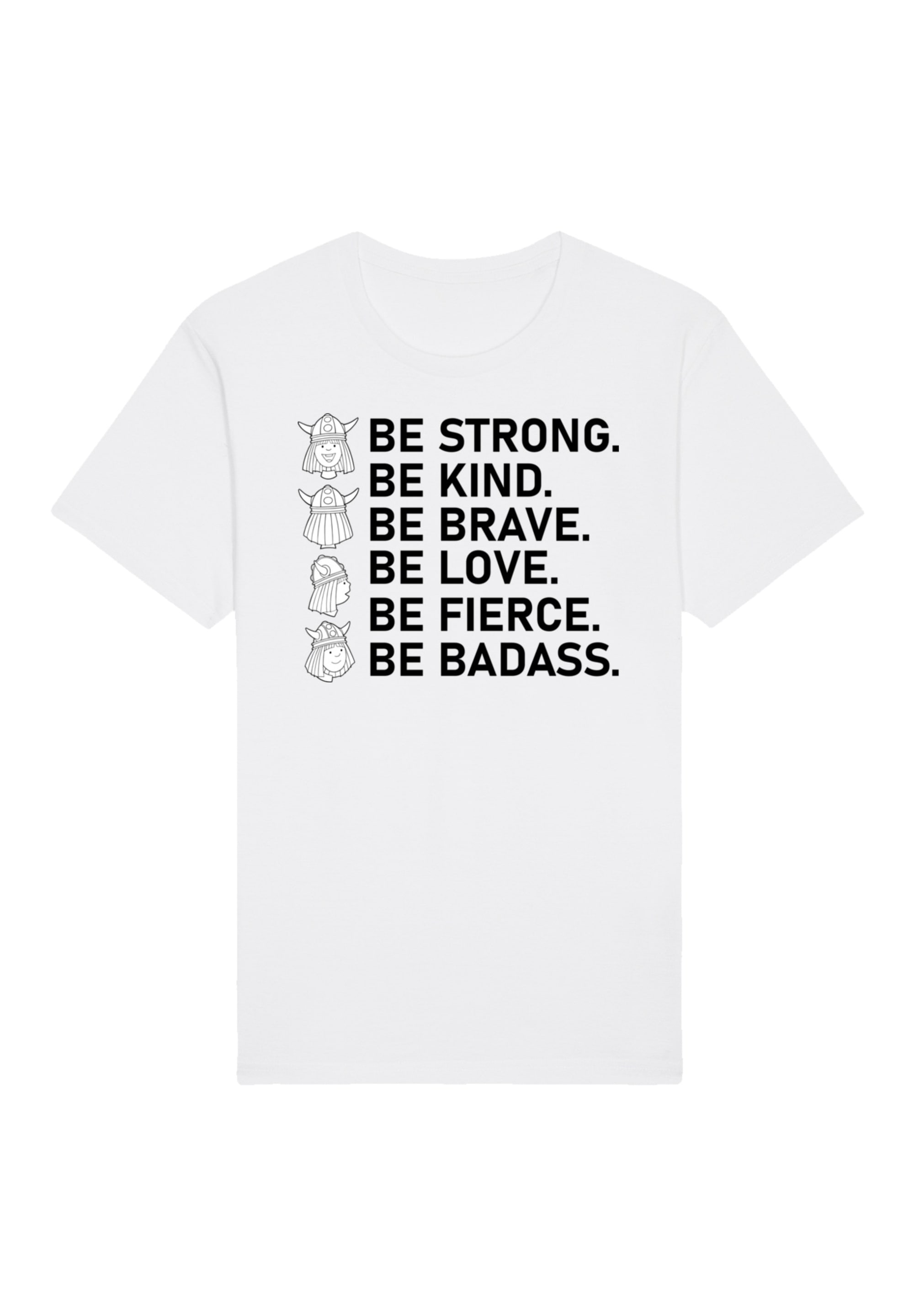 F4NT4STIC T-Shirt »Wickie und die starken Männer Be Badass«, Premium Qualität, Zeichentrick, TV Serie