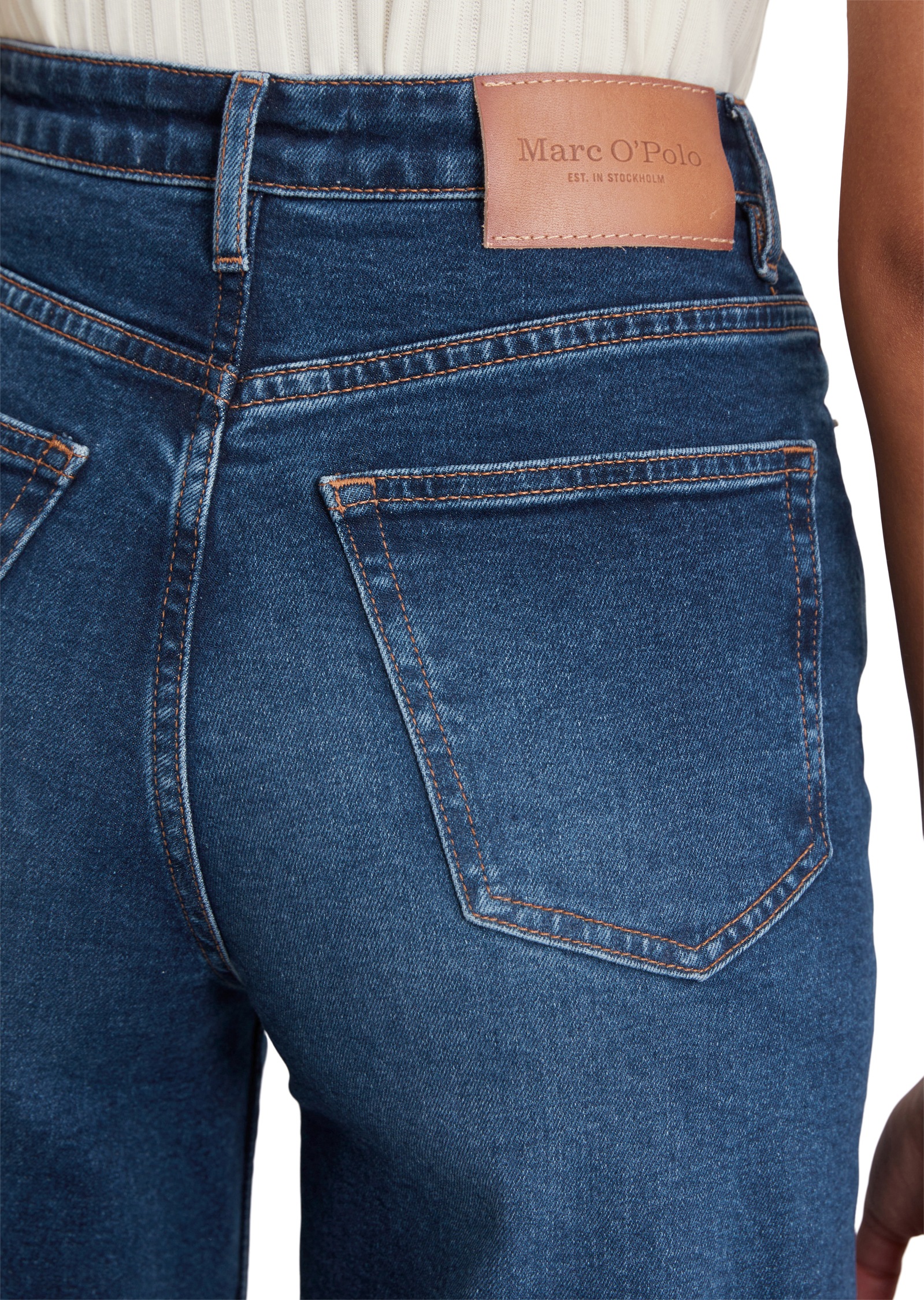 Thumbnail - Marc OPolo Weite Jeans "Tolva" High Waist, Wide Fit, in Culotte Form