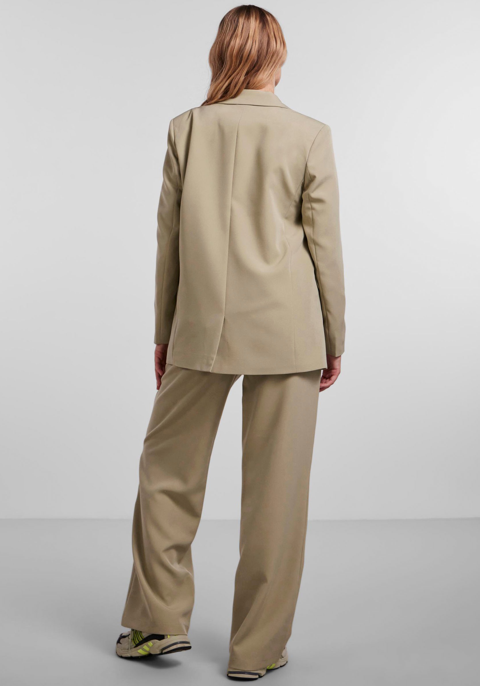 pieces Longblazer »PCBOSSY LS LOOSE BLAZER NOOS«, in leichter Oversize Form