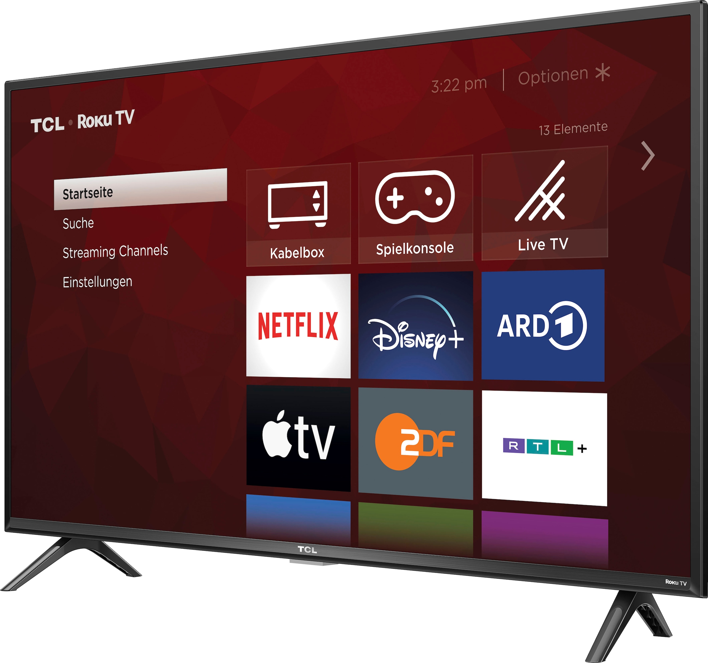 TCL LED-Fernseher, 100 cm/40 Zoll, Full HD, Smart-TV, Roku TV, Smart HDR, HDR10, Chromecast