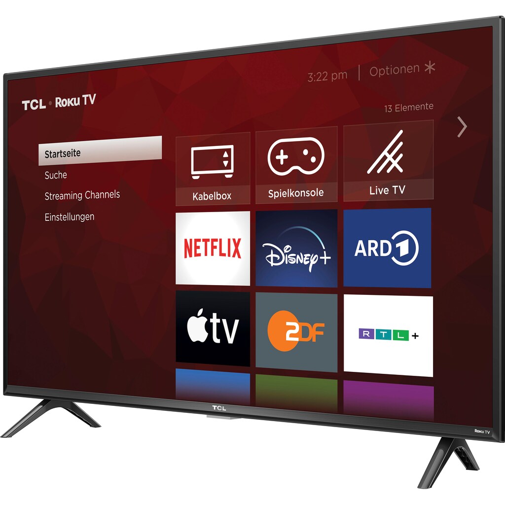 TCL LED-Fernseher »40RS530X1«, 100 cm/40 Zoll, Full HD, Smart-TV, Roku TV, Smart HDR, HDR10, Chromecast