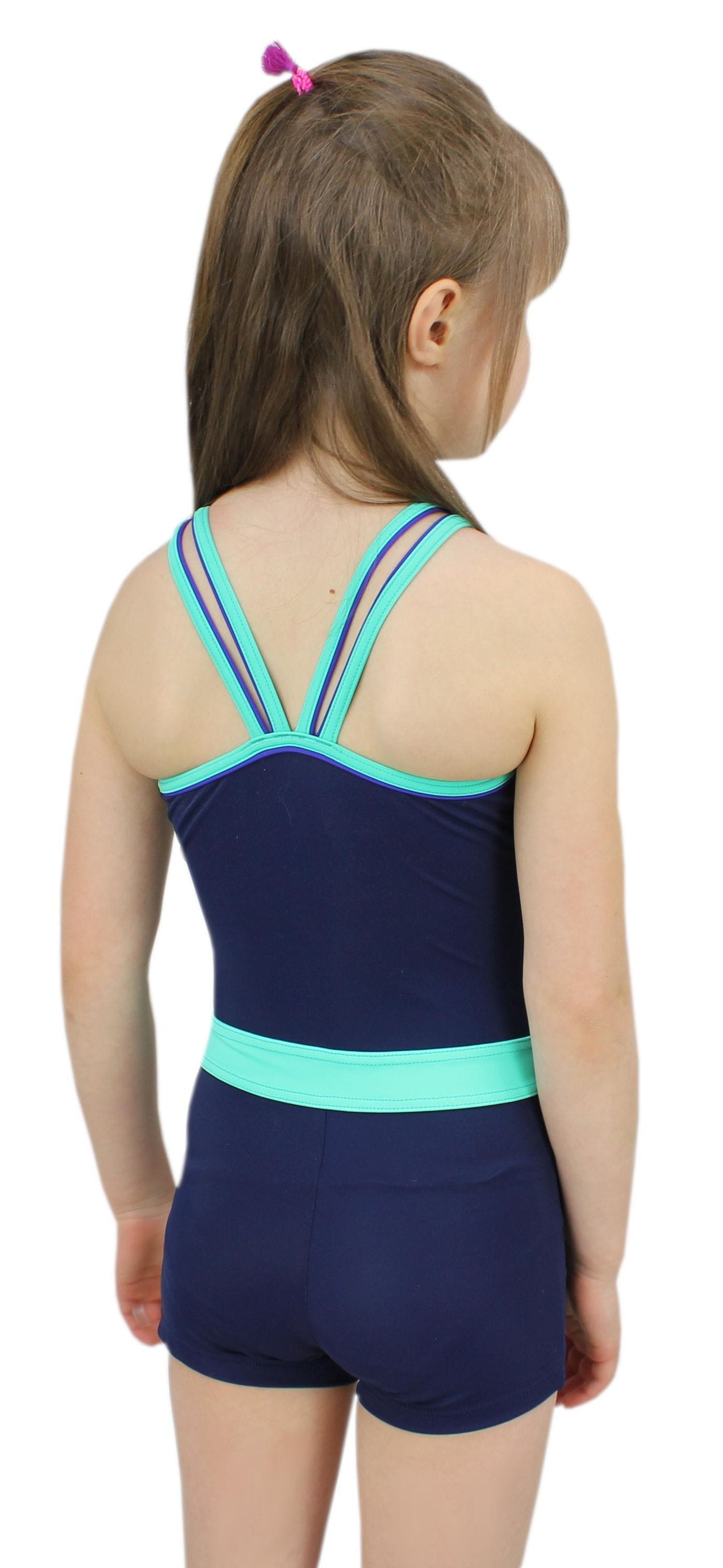 AQUARTI Badeanzug »Body Mädchen Badeanzug mit Bein Racerback«