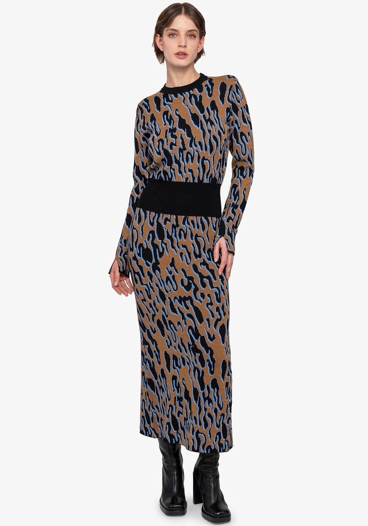 Sportalm Kitzbühel Strickkleid, mit allover Animalprint