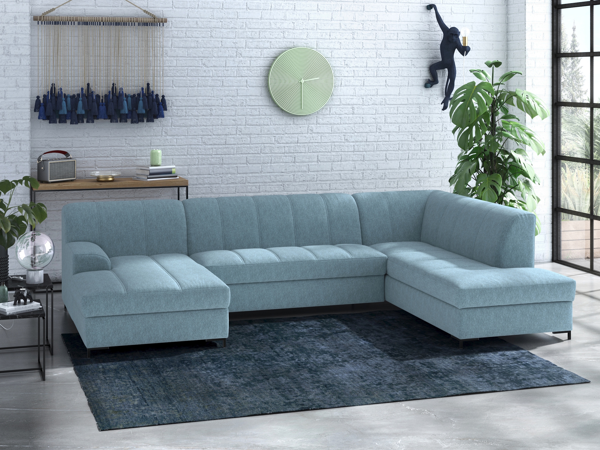 INOSIGN Wohnlandschaft "Balme, moderne Formensprache, zeitloses Design, U-F günstig online kaufen