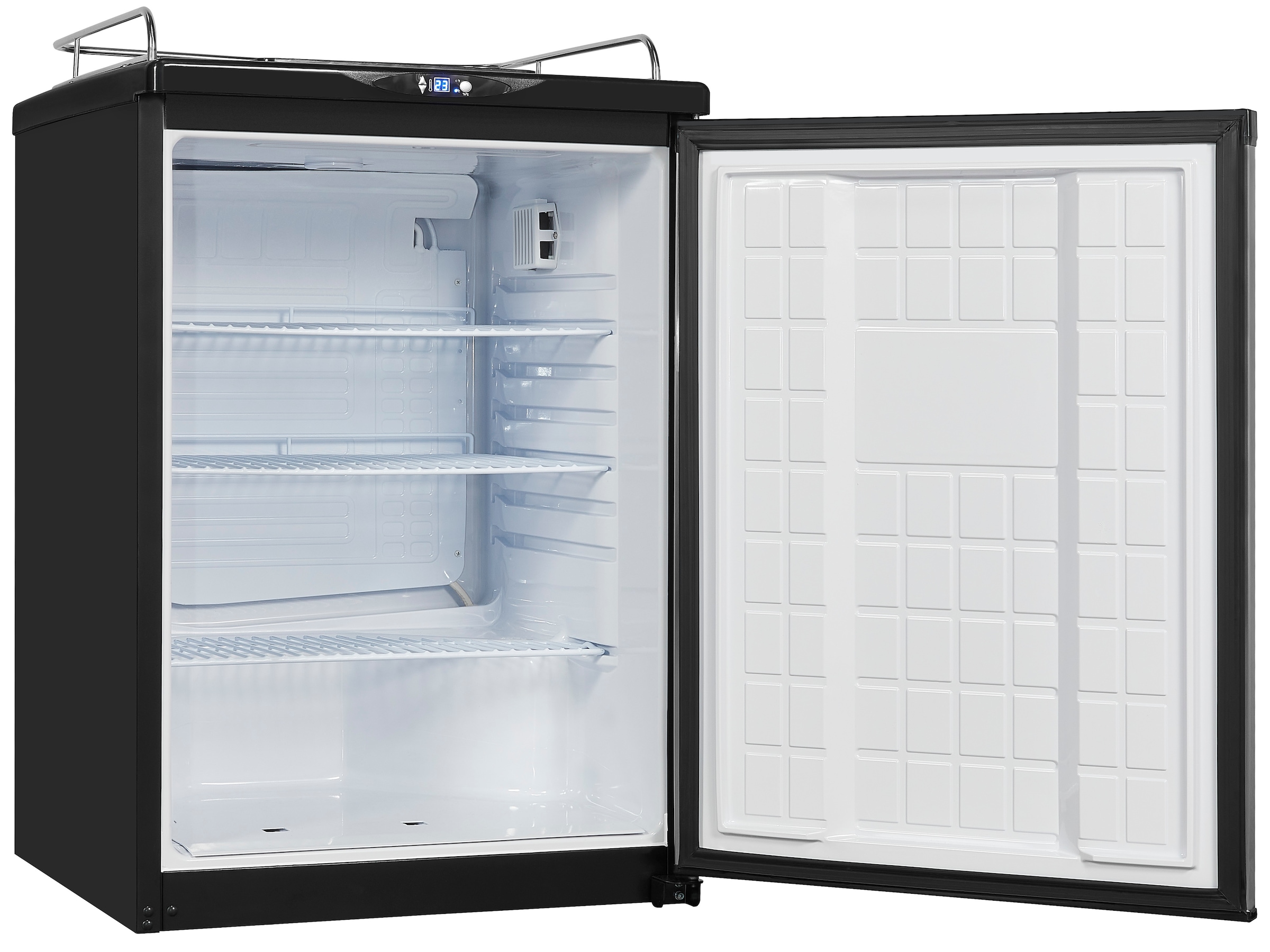 exquisit Getränkekühlschrank "BK160-HE-300G inox" 100 cm hoch 61,5 cm breit günstig online kaufen
