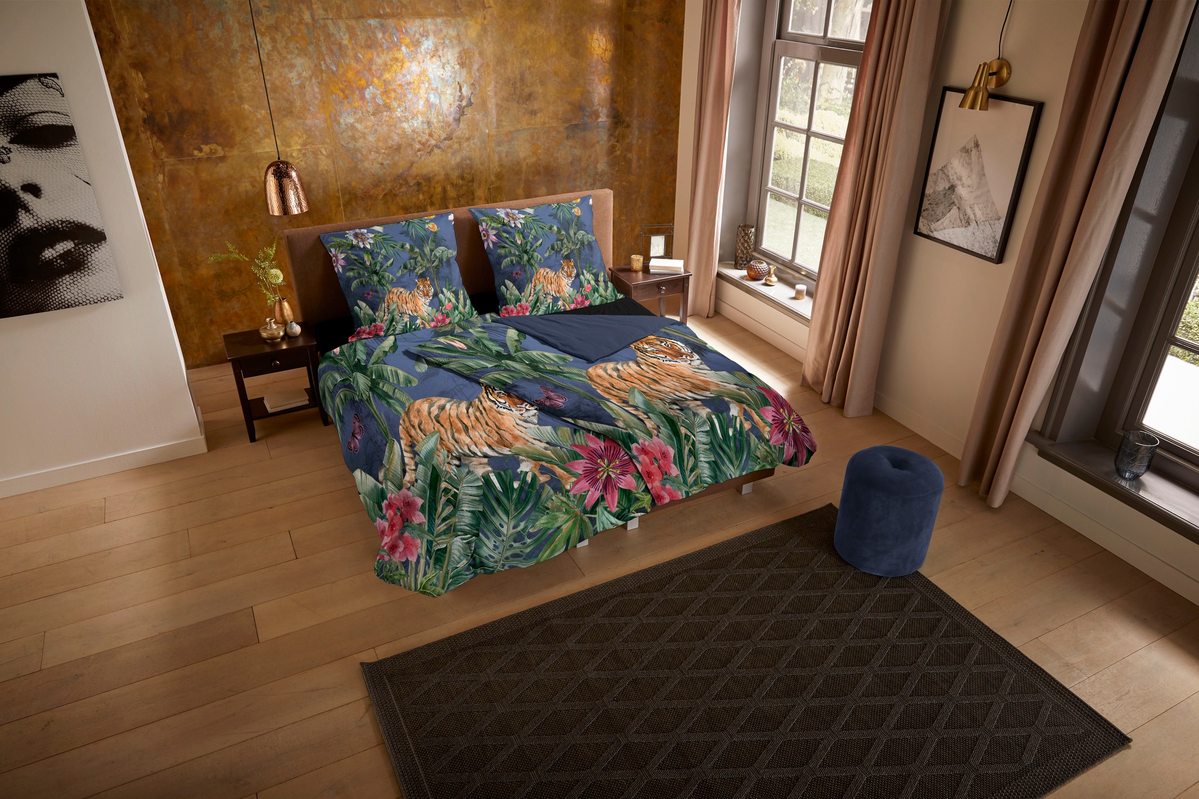 PURE luxury collection Wendebettwäsche "Kane" 2 Stk. Mikrofaser, 135x200, P günstig online kaufen