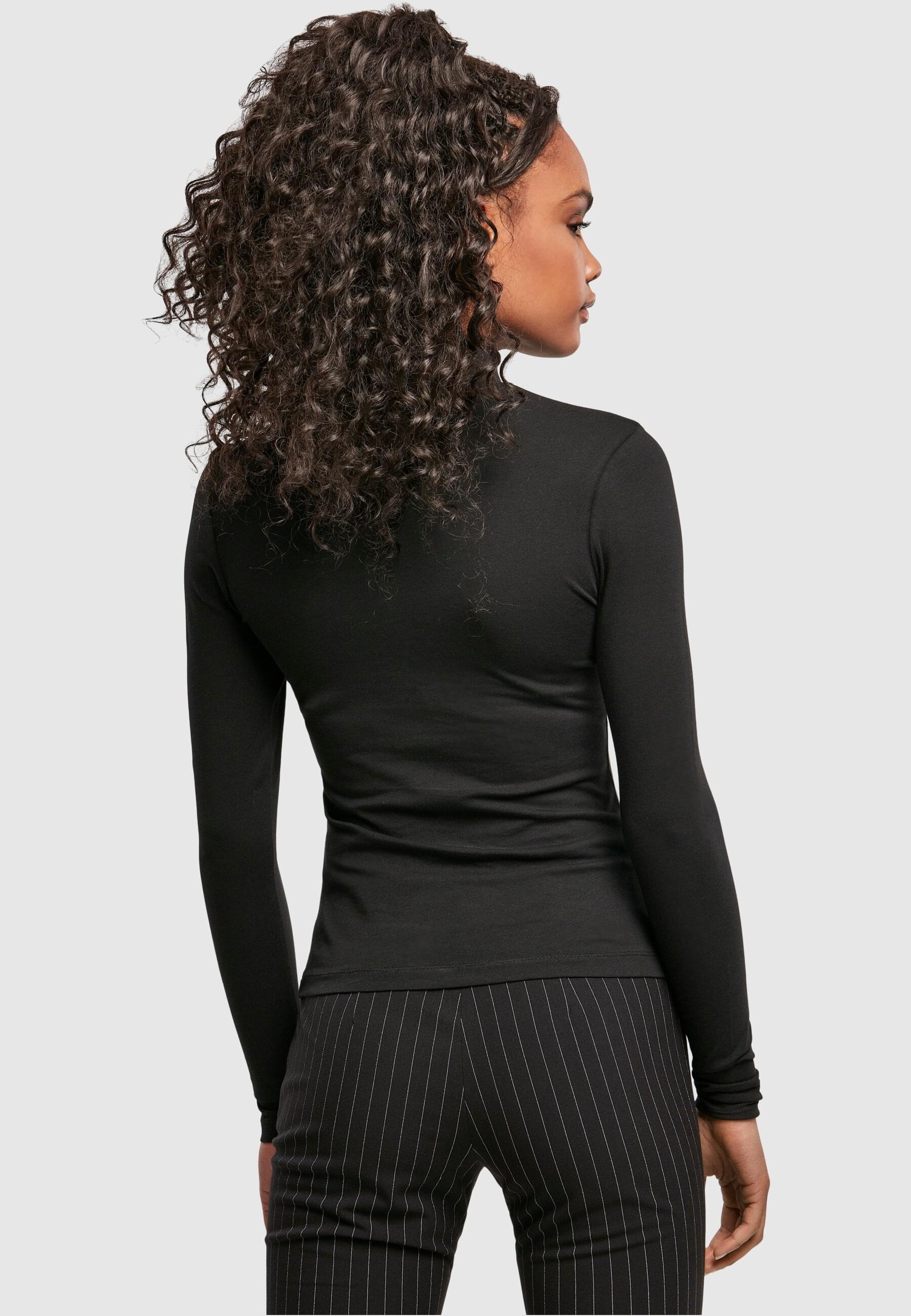 URBAN CLASSICS Langarmshirt »Urban Classics Damen Ladies Cut-Out Turtleneck Longsleeve«, (1 tlg.)