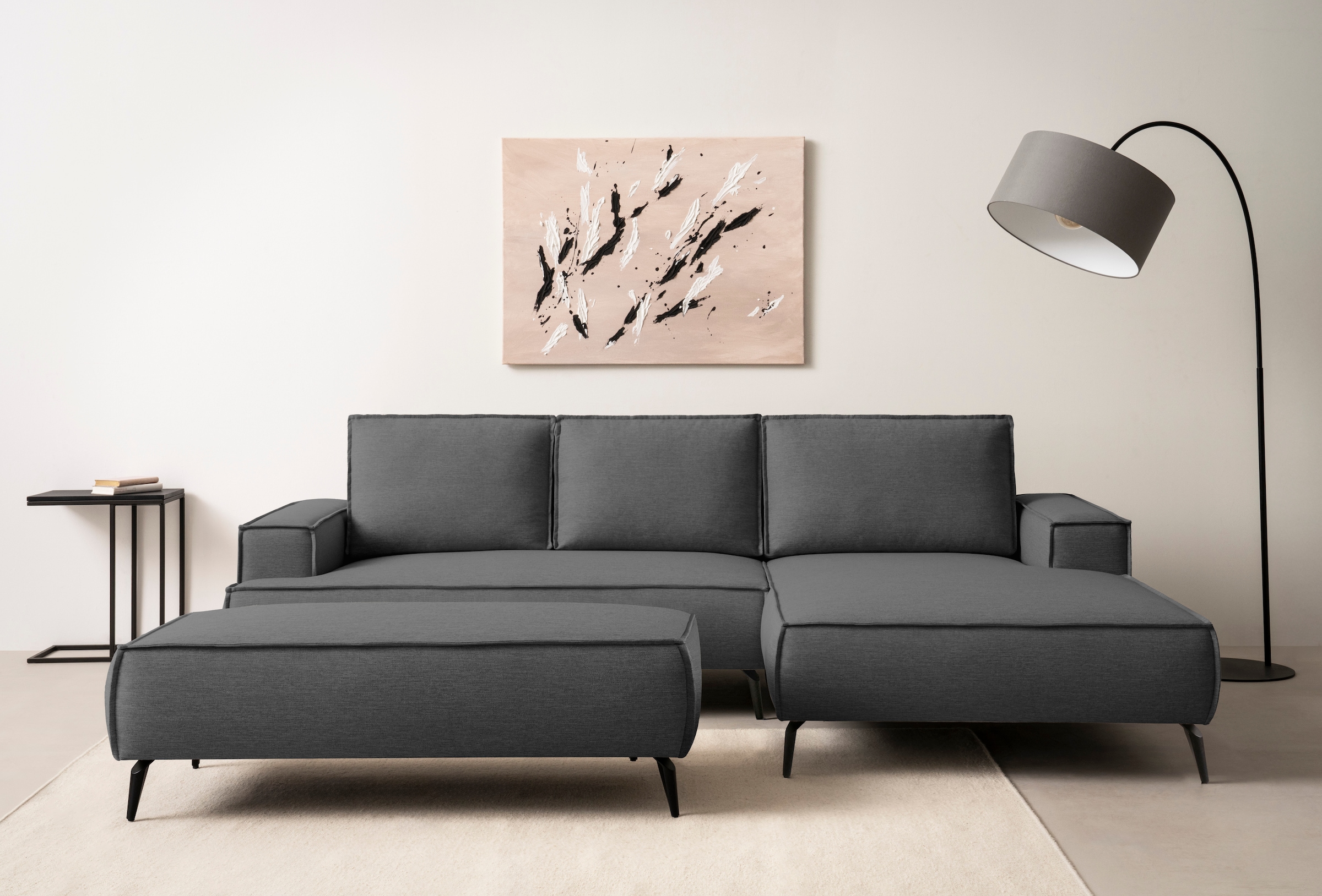 Home affaire Sitzgruppe "TVINNU, Polsterecke L-Form, Schlaffunktion, mit Ho günstig online kaufen