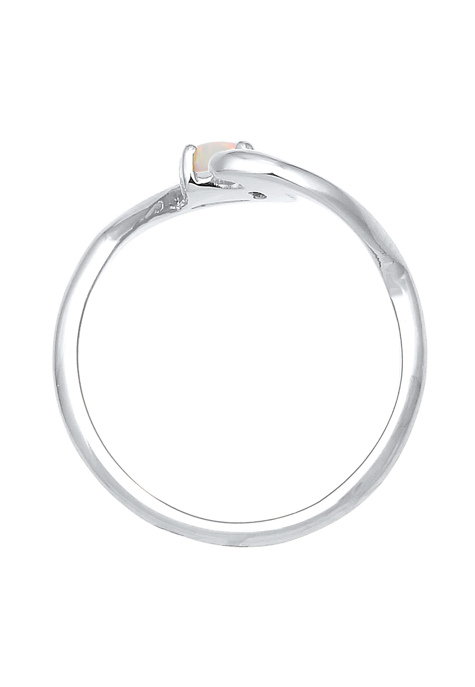 Elli Fingerring »Welle Wave Maritim Synthetischer Opal 925 Silber«