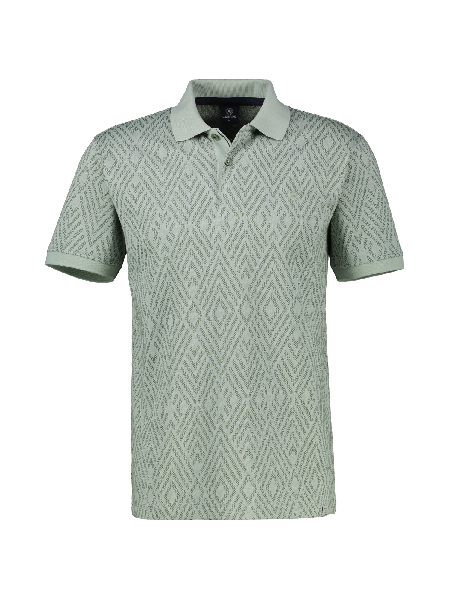 LERROS Poloshirt »Poloshirt mit rautenförmigem Jaquard-Muster in 2-Tone-Optik«
