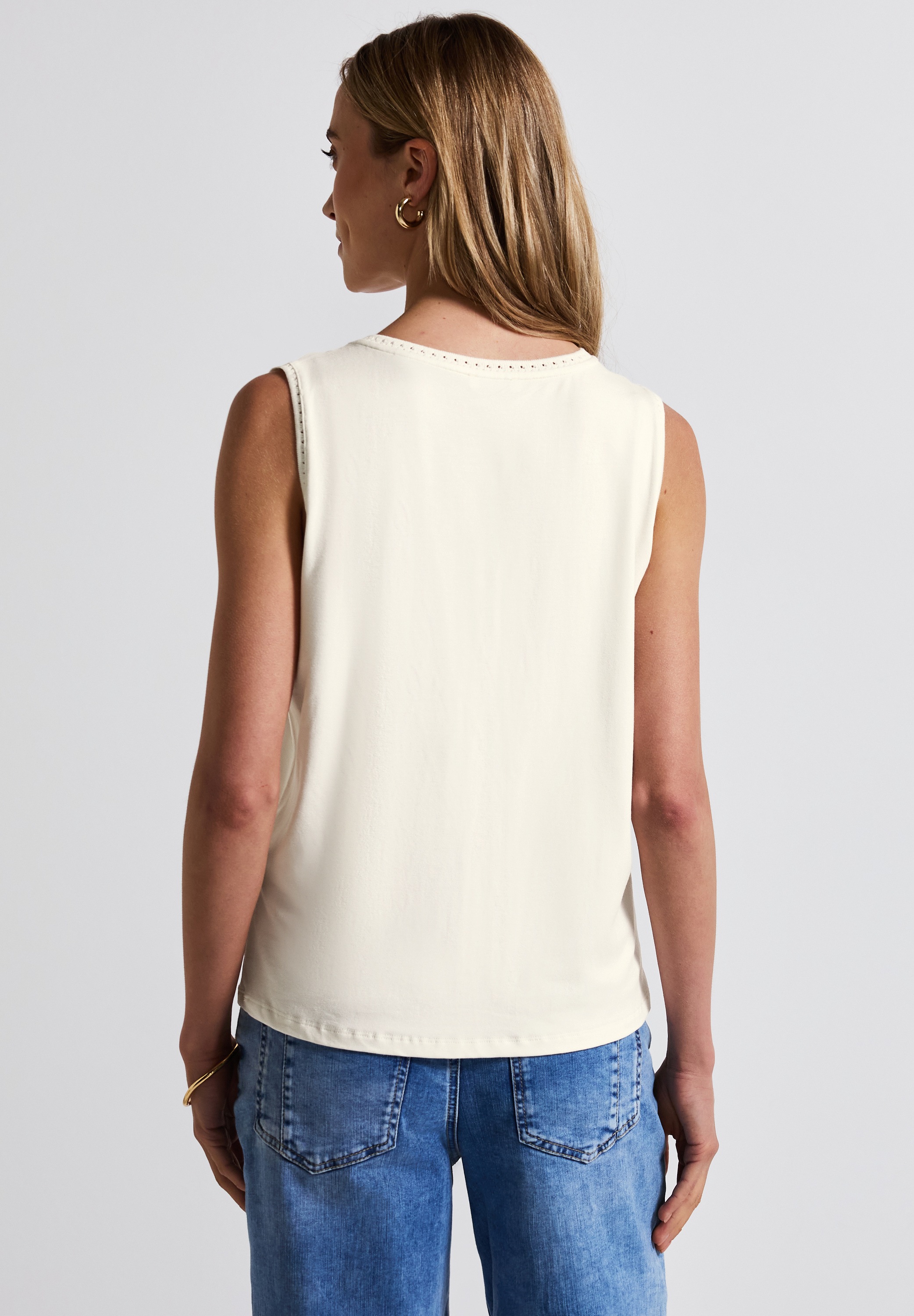 STREET ONE Spitzentop, mit V-Ausschnitt günstig online kaufen