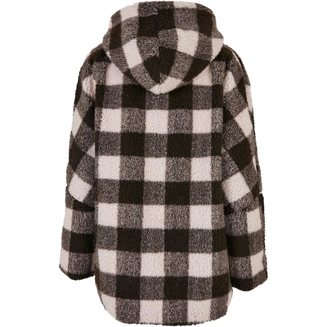 URBAN CLASSICS Winterjacke »Damen Ladies Hooded Oversized Check Sherpa  Jacket«, (1 St.), ohne Kapuze online bestellen | BAUR