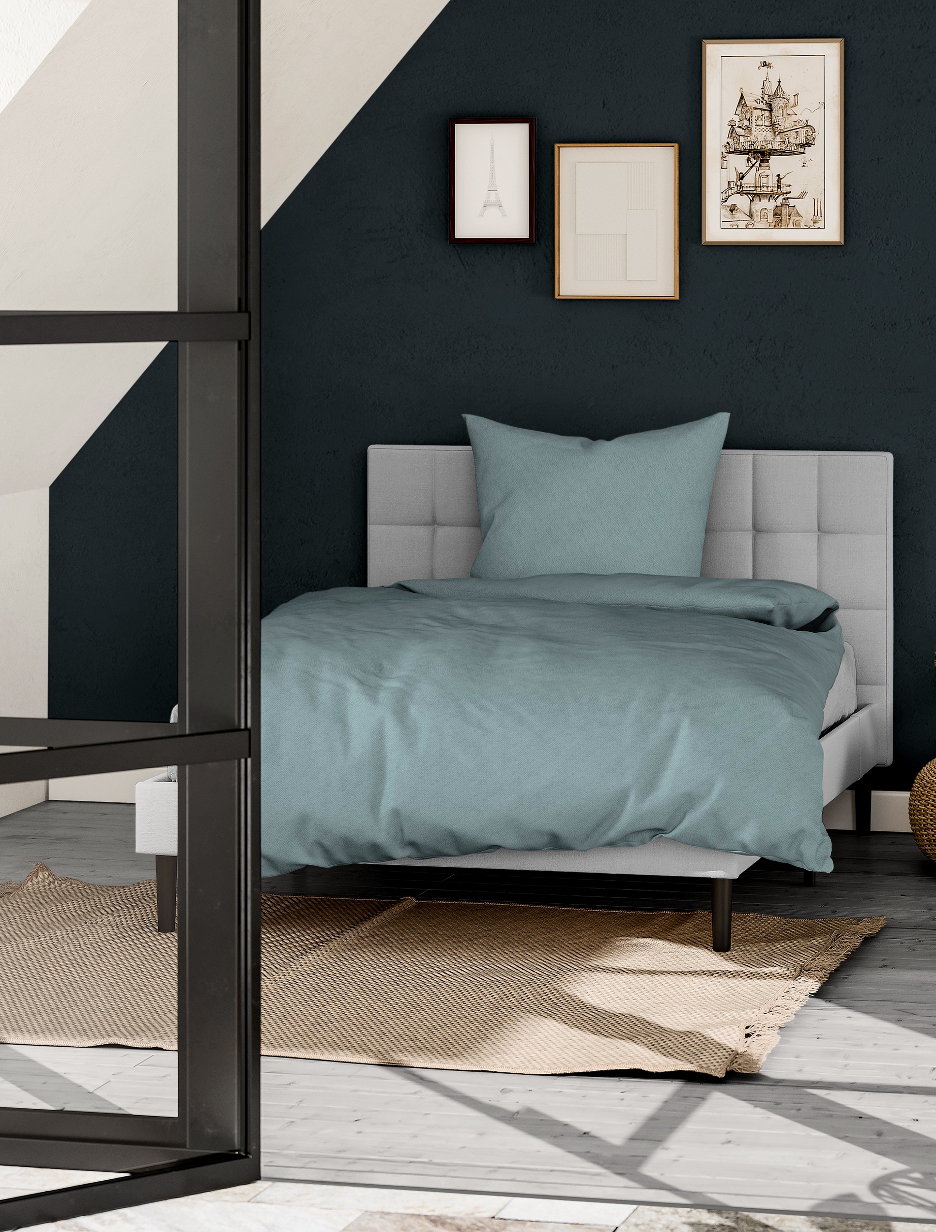 BIERBAUM Bettwäsche "Senci in 135x200 oder 155x220 cm" 2 Stk. tlg. Uni Opti günstig online kaufen