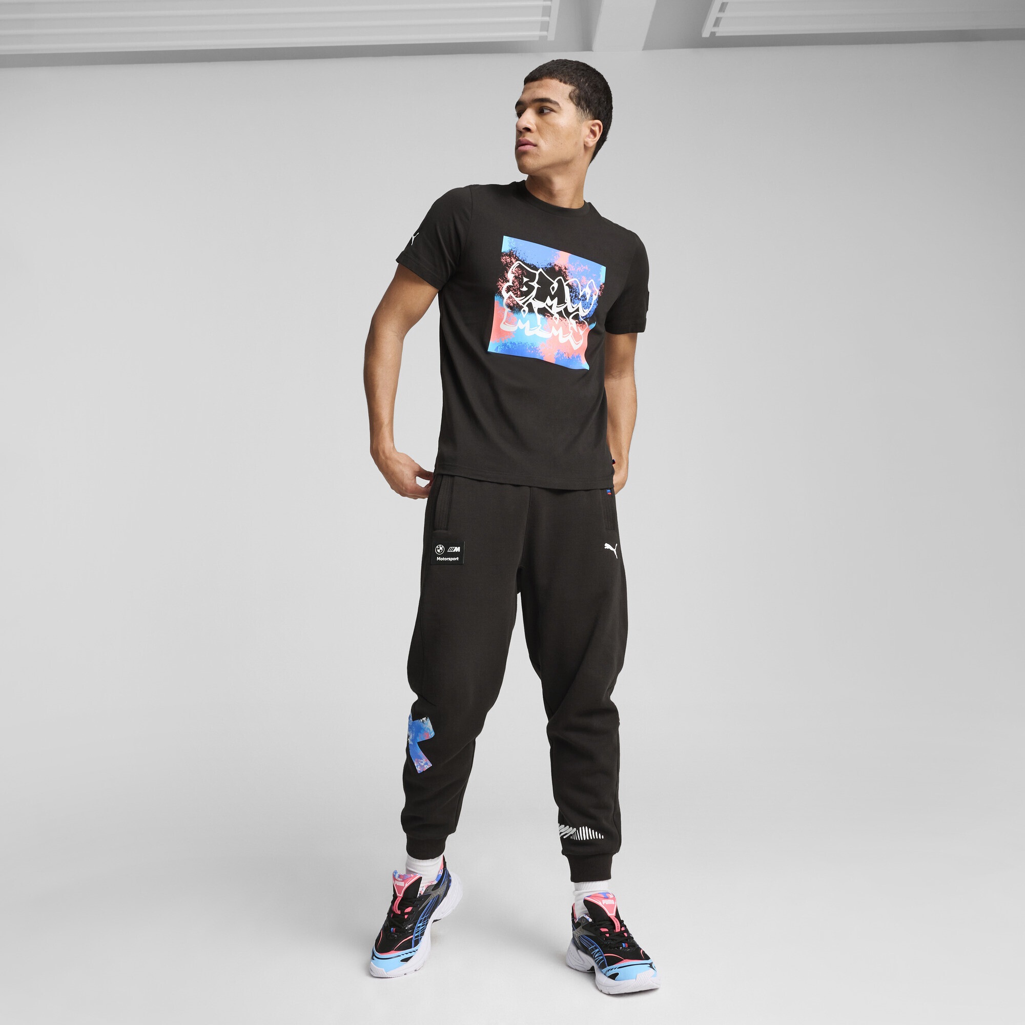 PUMA T-Shirt »BMW M Motorsport Neon Energy Graphic T-Shirt Herren«