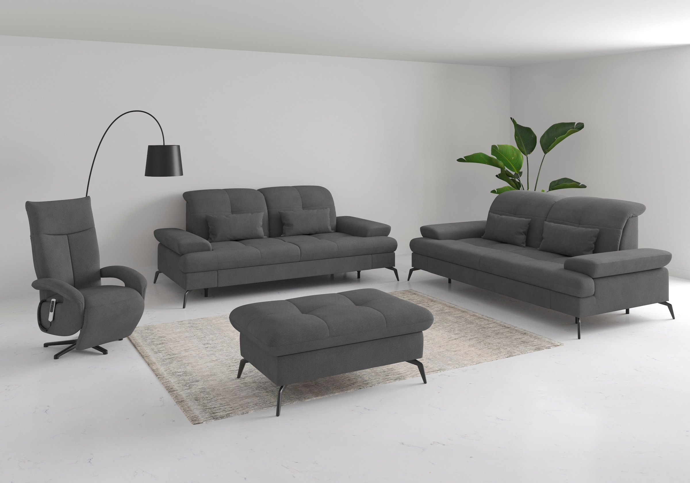 sit&more 2,5-Sitzer »Amica«, inkl Sitztiefenverstellung und Armteilverstellung