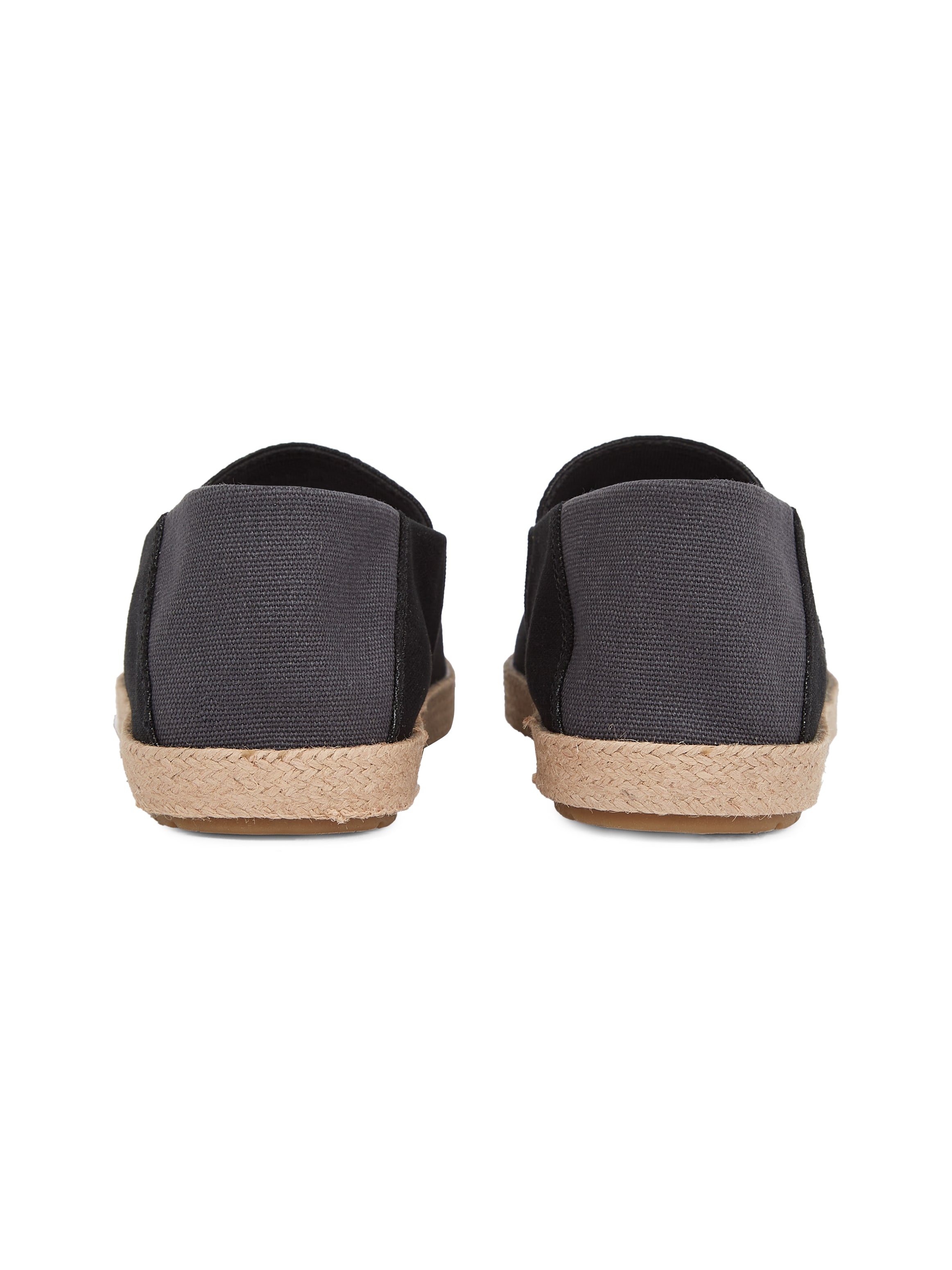Tommy Hilfiger Slipper »HILFIGER ESPADRILLE CORE TEXTILE«, Schlupfschuh, Espadrilles, Sommerschuh, Kontrastbesatz an der Ferse