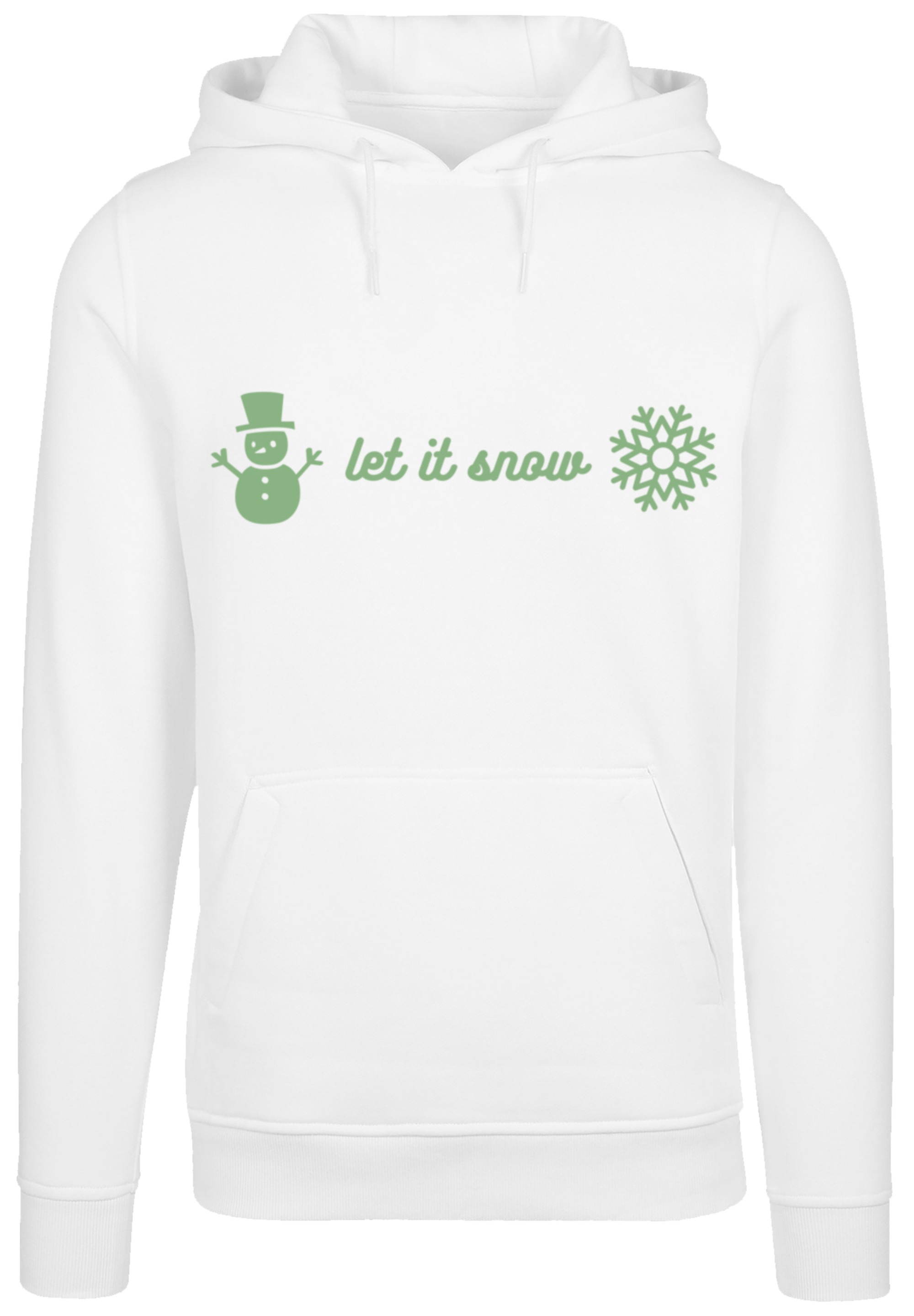 F4NT4STIC Kapuzenpullover »Weihnachten let it snow«, Premium Qualität, Weihnachten, Geschenk