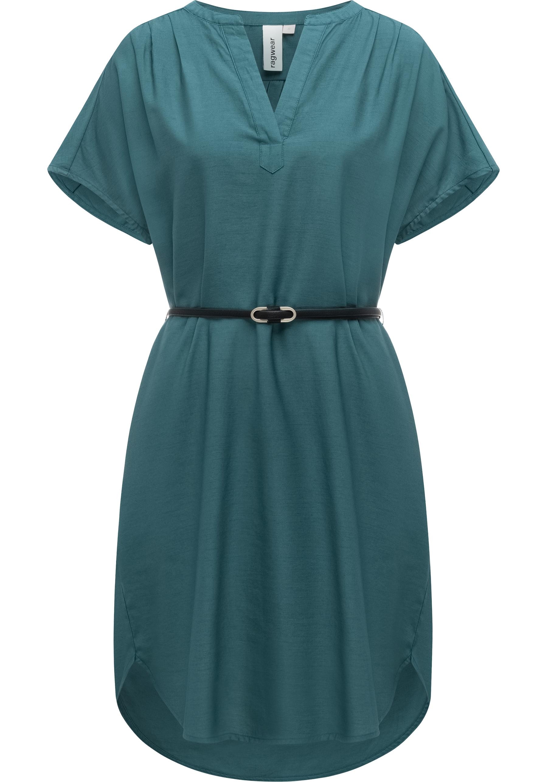 Ragwear Minikleid »Klarisa« Ohne Taschen Lockeres Oversize Sommerkleid mit Gürtel