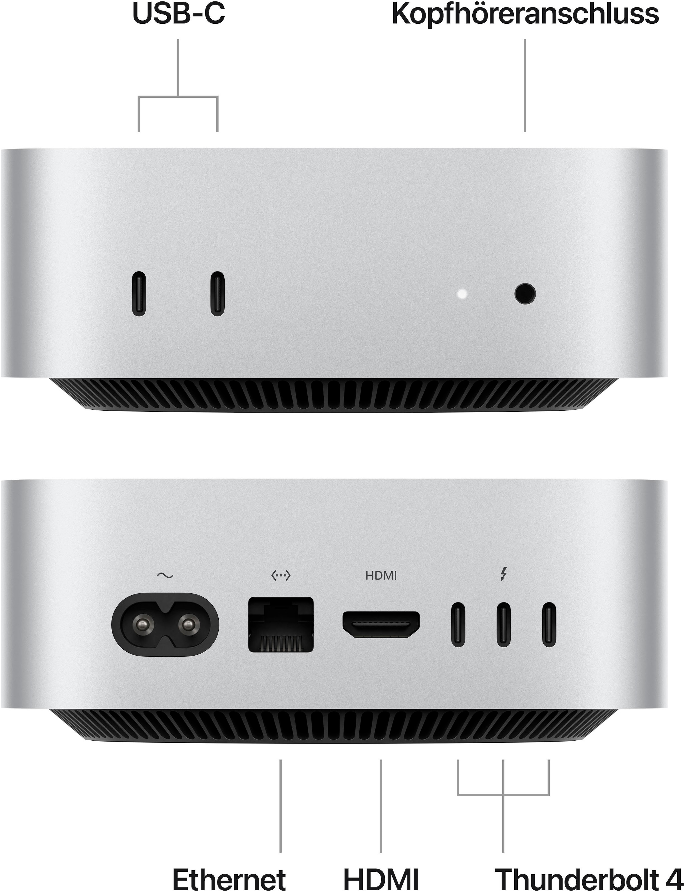 Apple Mac Mini »APPLE Mac Mini Z1CF M4 10C CPU/10C GPU/16C N.E. 16GB 512GB SSD 10Gbit«