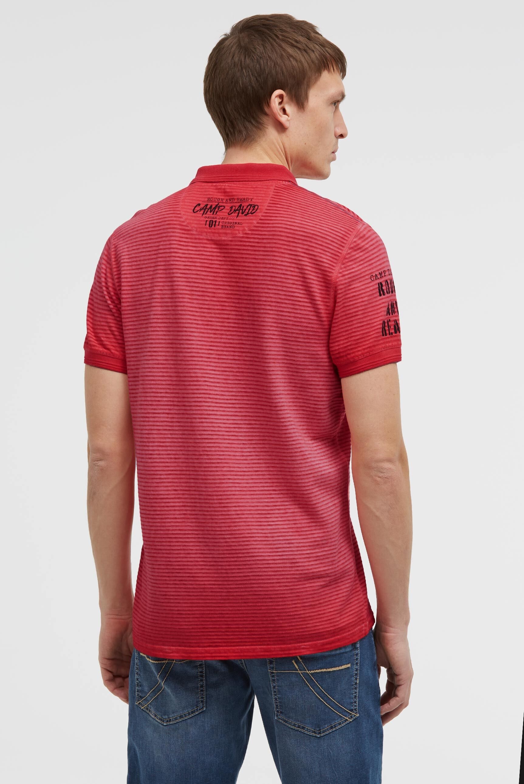 CAMP DAVID Poloshirt mit Seitenschlitze