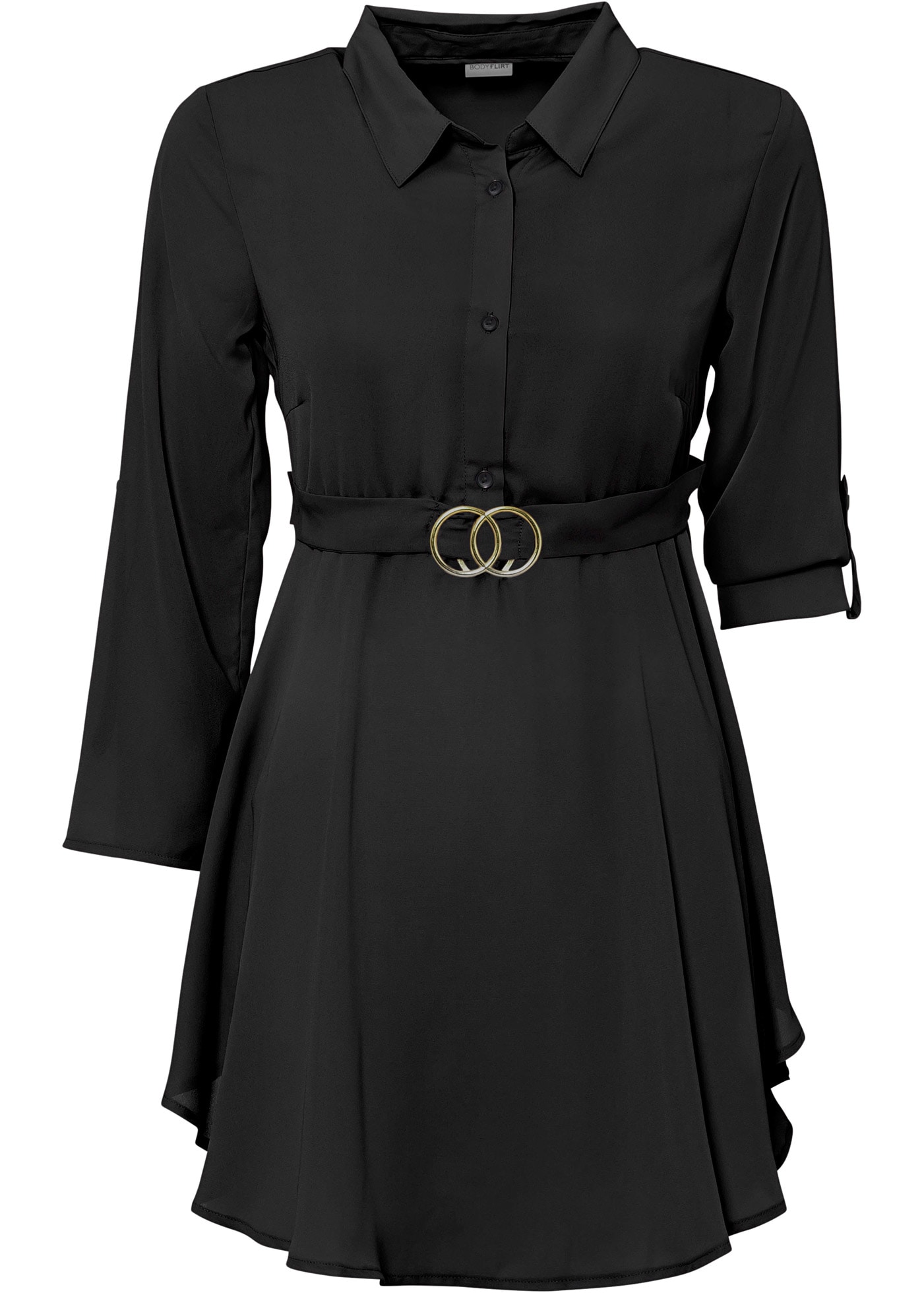 bonprix Longbluse »Longbluse« mit Gürtel,  mit Gürtel im Rücken zu binden