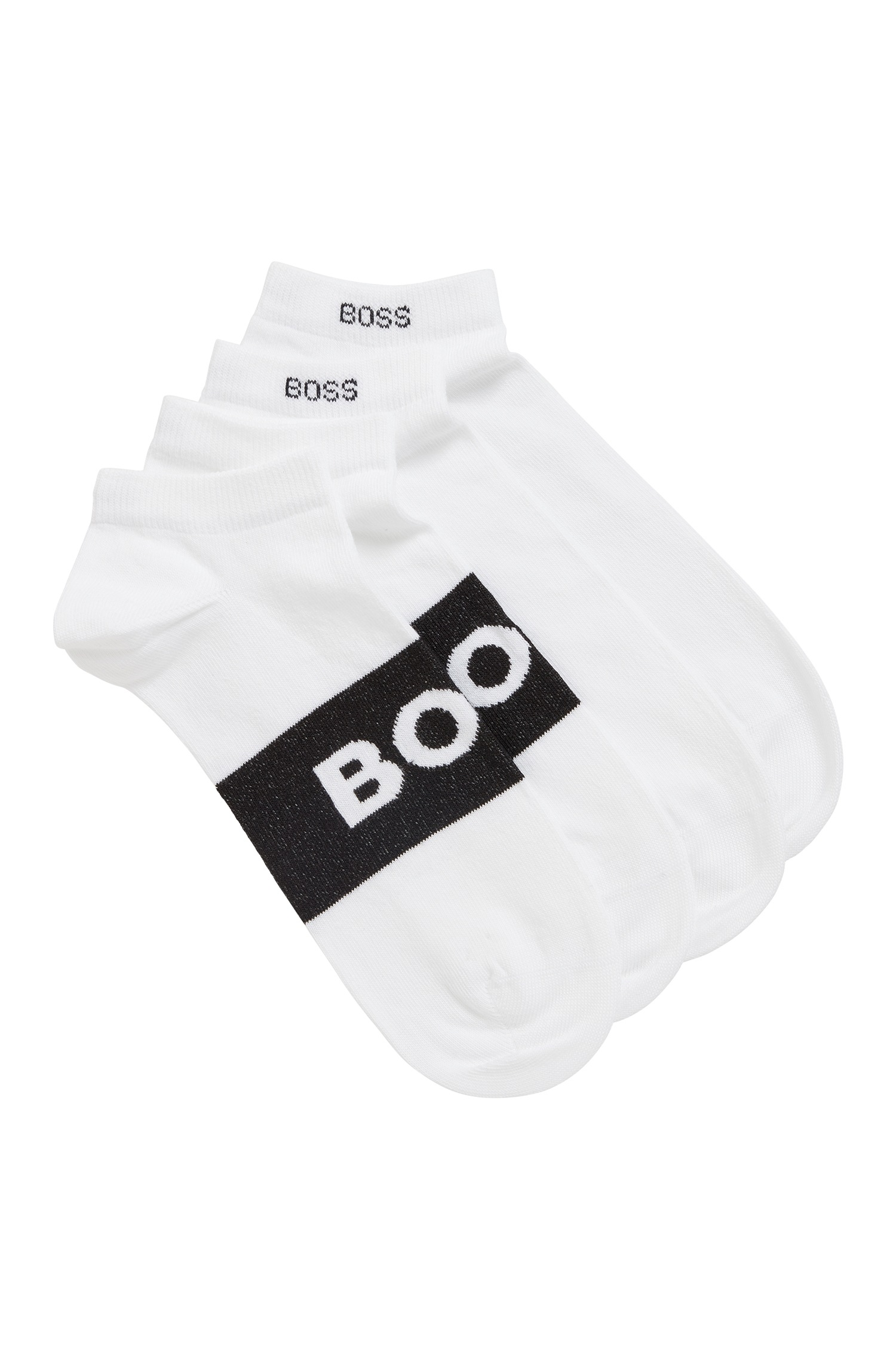 BOSS Businesssocken »2P AS Logo CC«, (Packung, 2 Paar, 2er Pack), mit großem, eingestricktem BOSS Logo-Schriftzug