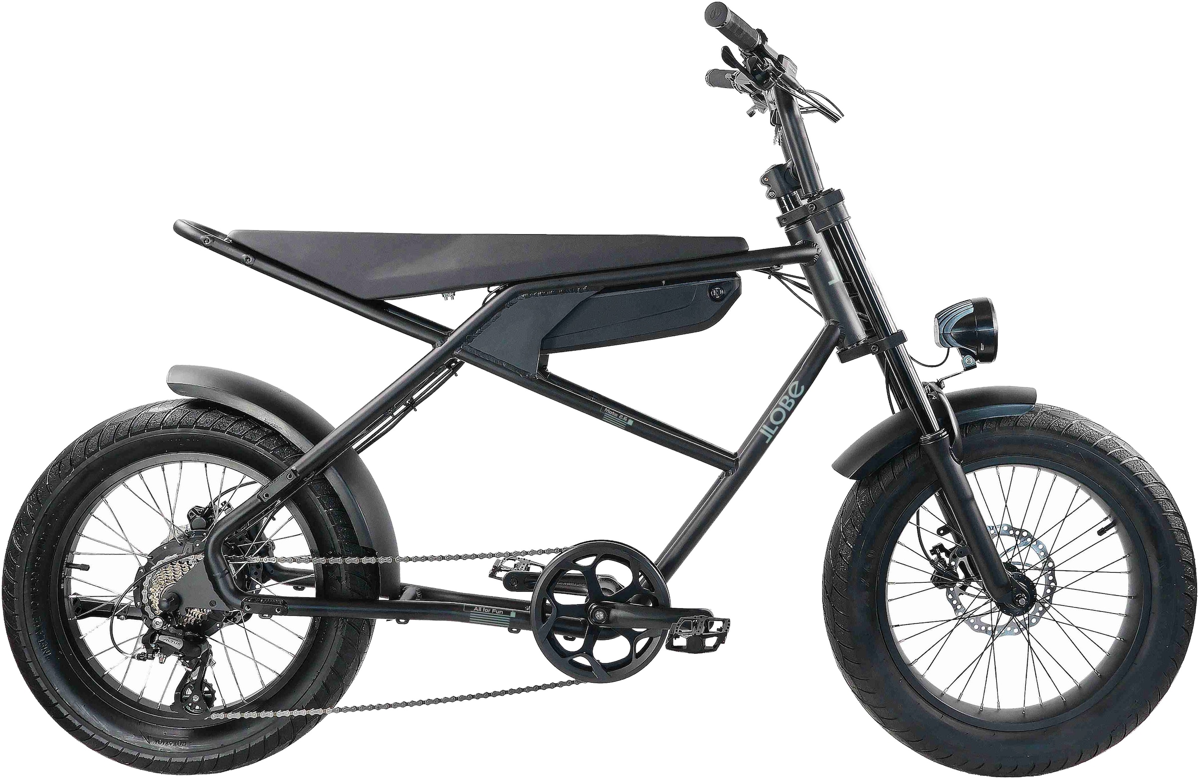 LLobe "Moto E-Bike Moto 2.6" 8 Gang Shimano Tourney Schaltwerk Kettenschaltung Heckmotor 250 W