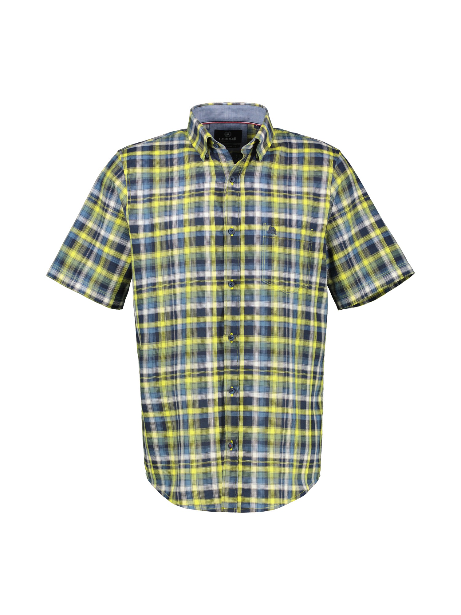 LERROS Kurzarmhemd "Kariertes Halbarmhemd in Strukturqualität" günstig online kaufen