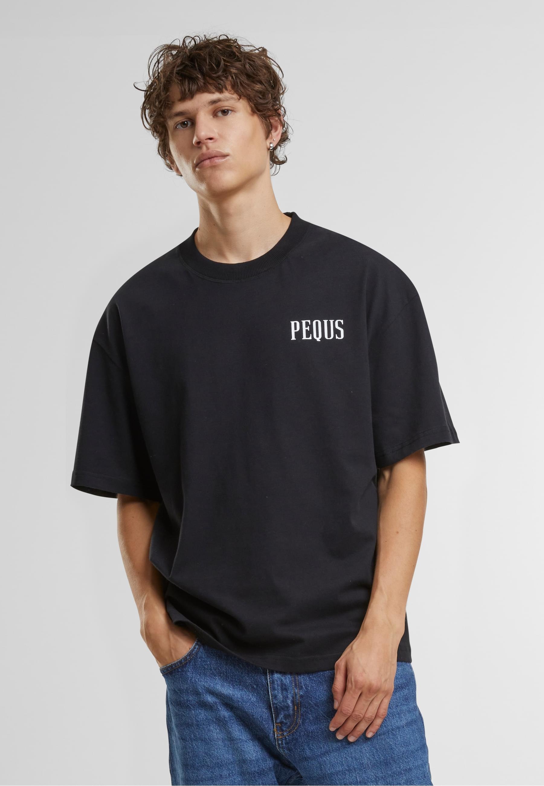 PEQUS T-Shirt »PEQUS PEQUS Rhinestone Art Gallery T-Shirt«, (1 tlg.)