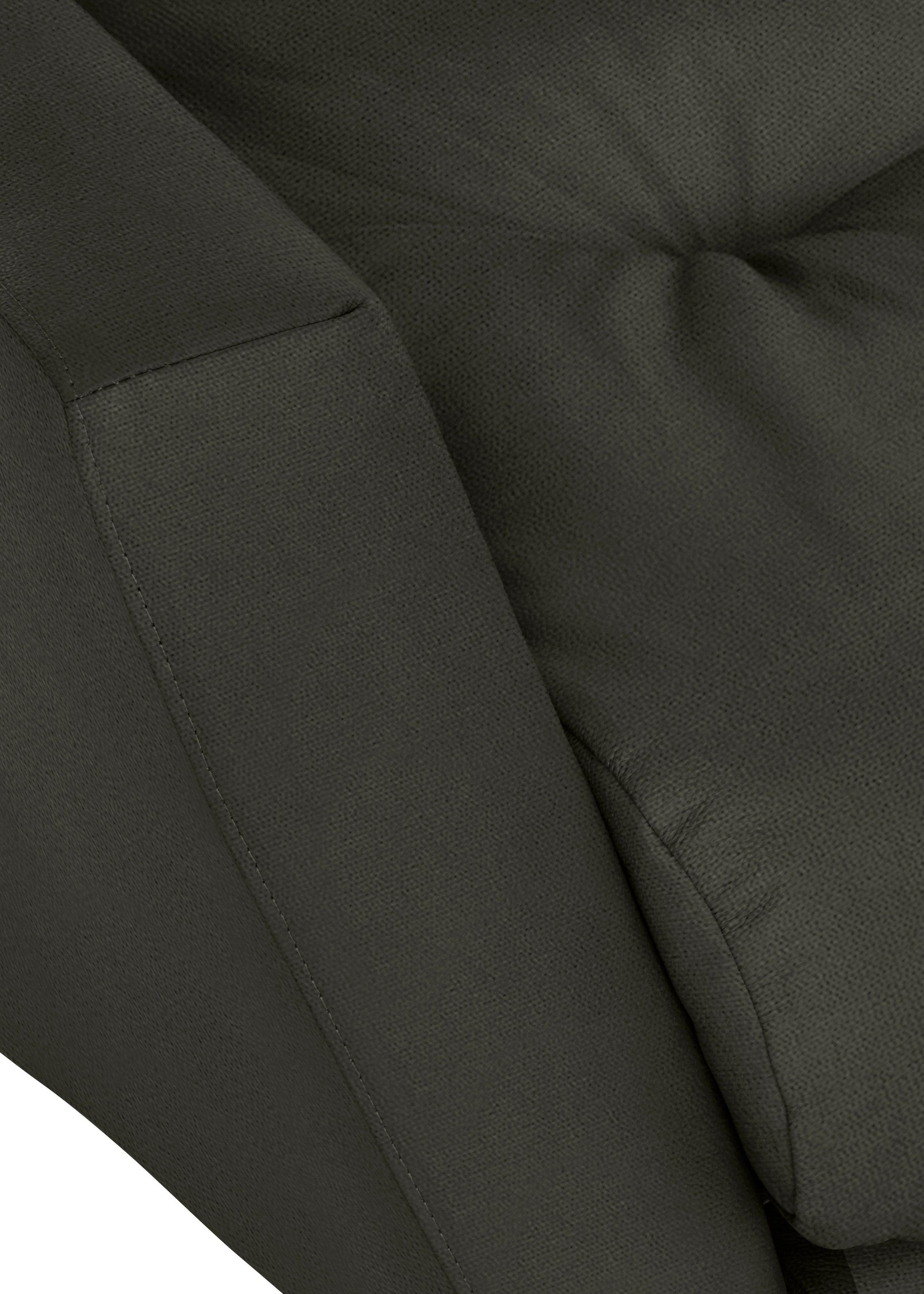 W.SCHILLIG Big-Sofa »softy«, mit dekorativer Heftung im Sitz, Füße schwarz pulverbeschichtet