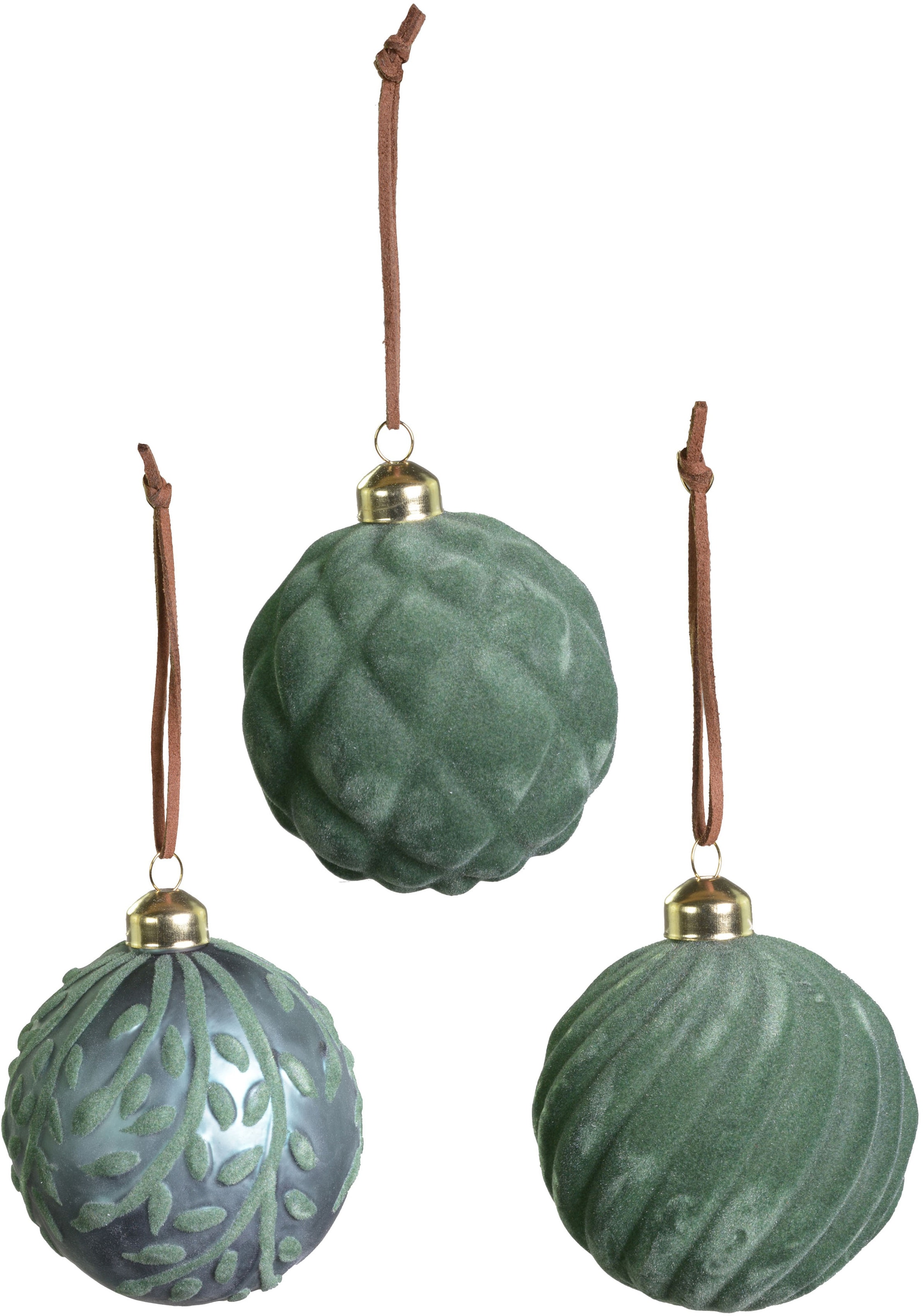 RIFFELMACHER & WEINBERGER Weihnachtsbaumkugel "Weihnachtsdeko, Christbaumschmuck, Christbaumkugeln Glas", (Set, 3 St.), 