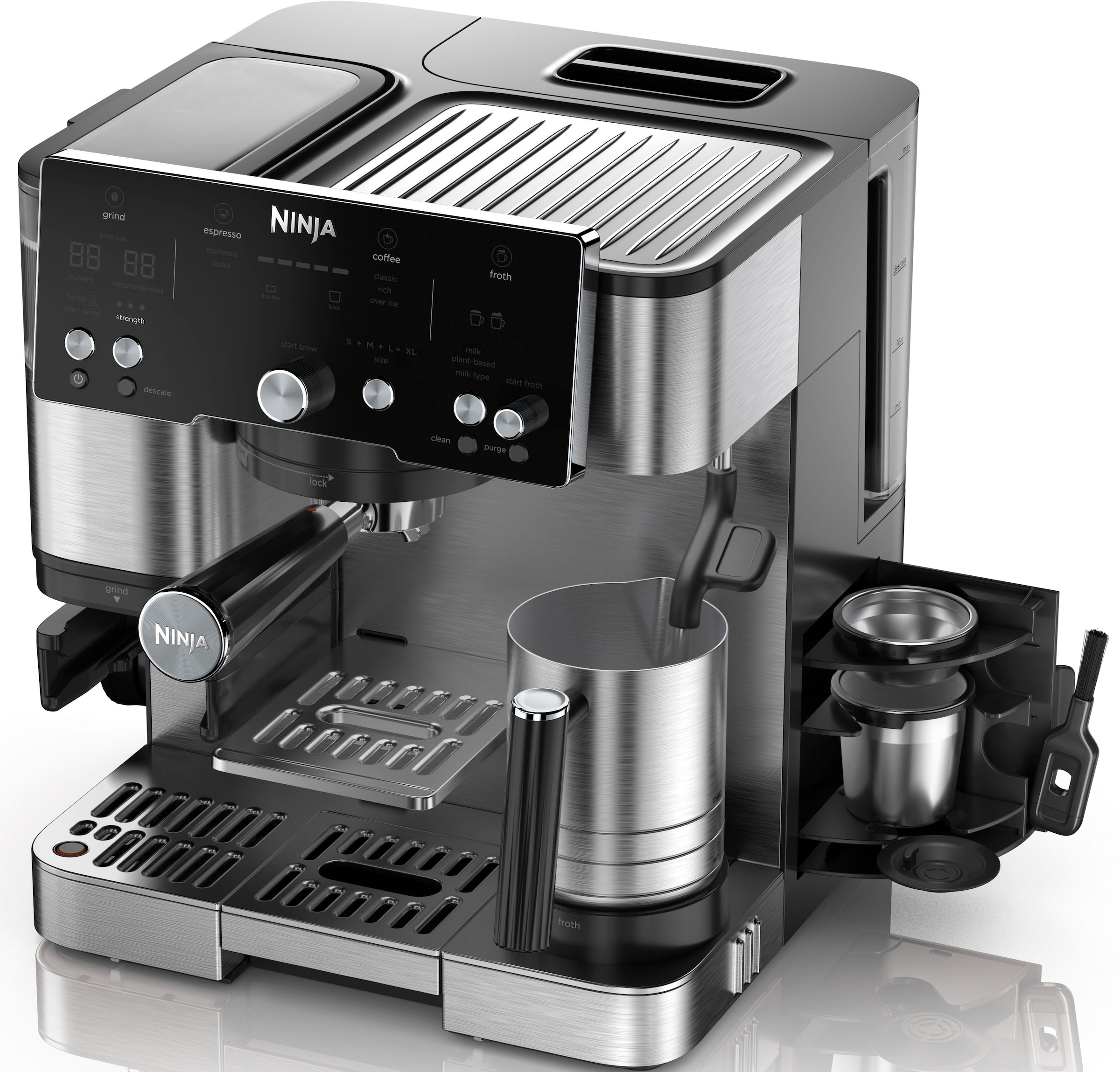 NINJA Espressomaschine »Ninja Luxe Café Essential Kaffeemaschine ES501EU«, Espresso- und...