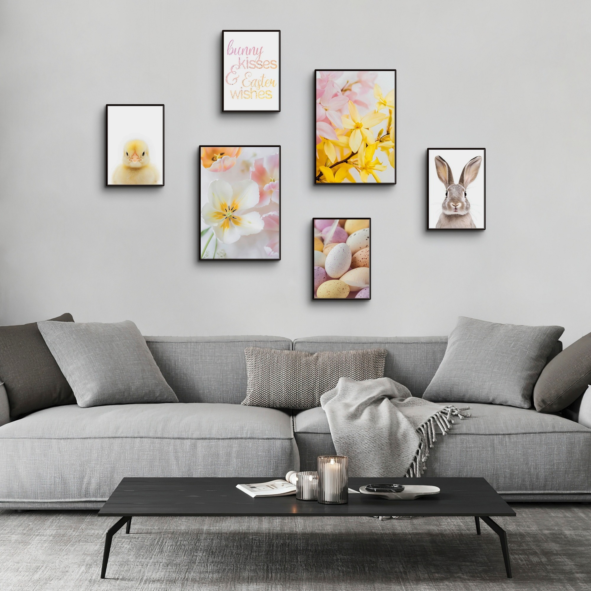 Artland Poster »Ostergrüße« Set, 6 Stk. tlg. OHNE RAHMEN, in 2 versch. Größen