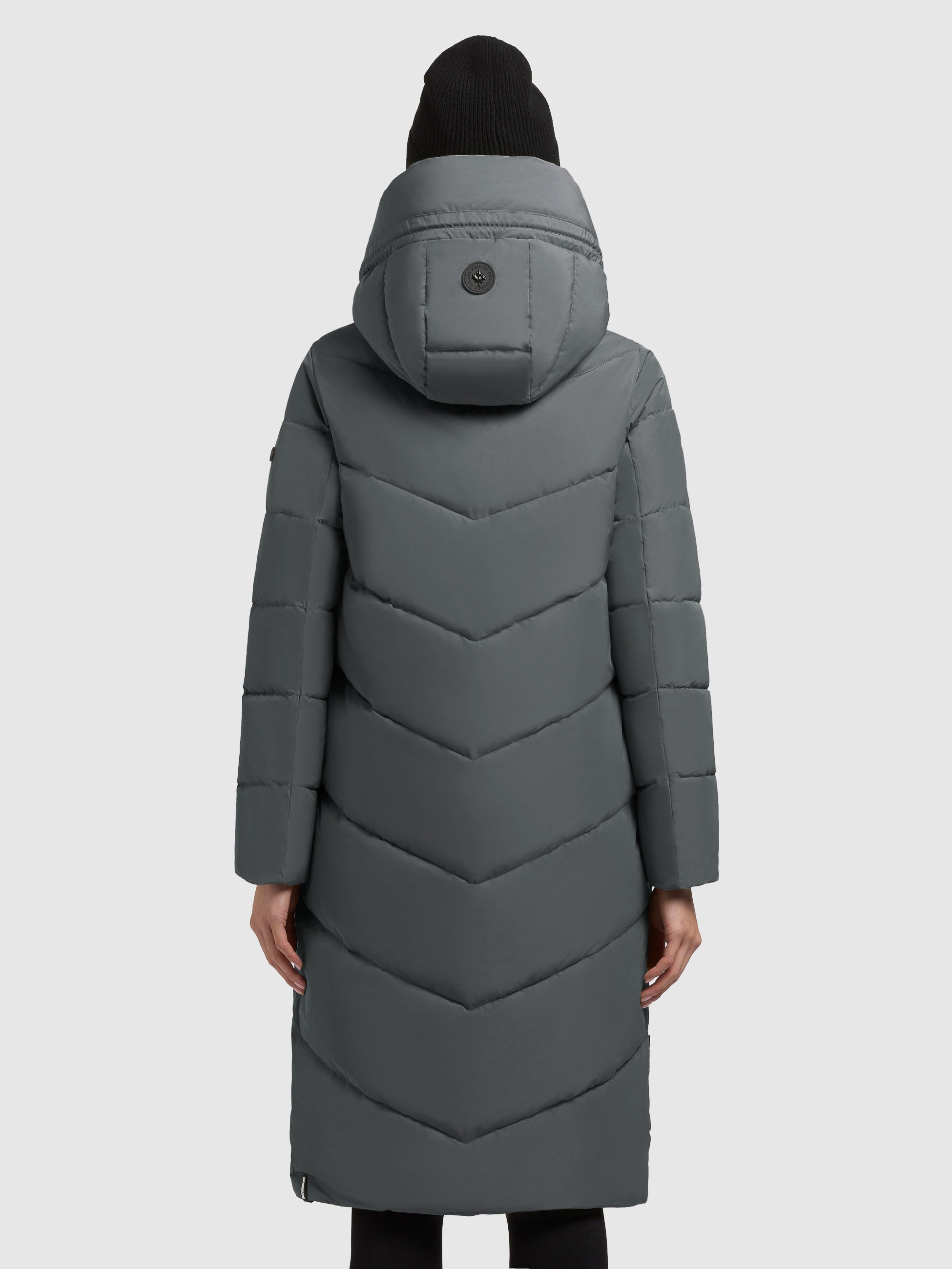 Steppmantel KHUJO "TRUDIE", Damen, Gr. XS, foam grün, 100% Polyester, unifarben, eingesetzt elastischer Bund mit Windstopper, Mäntel Steppmantel 3