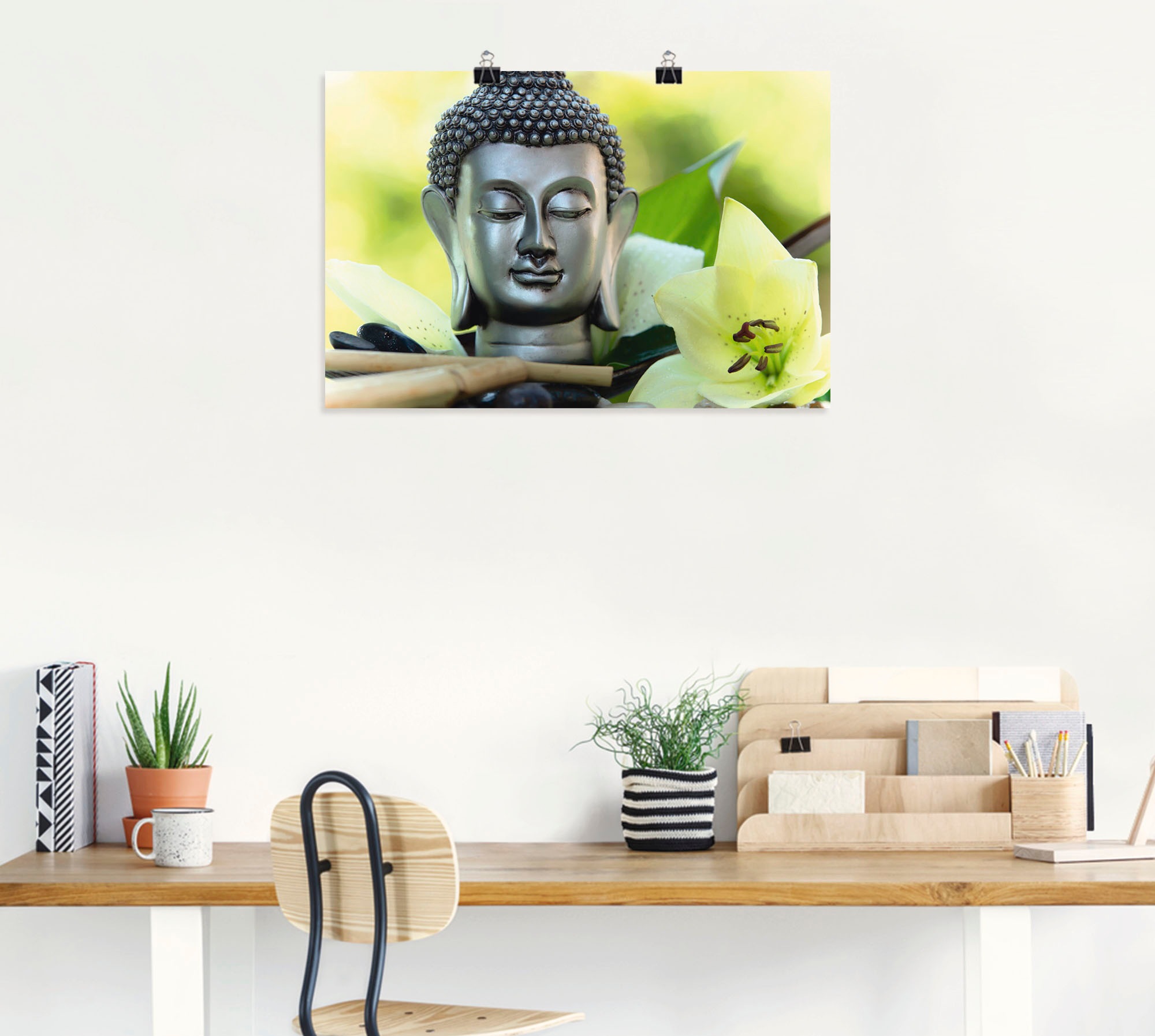 Artland Wandbild »Entspannung und Ruhe mit Buddha« Buddhismus 1 Stk. tlg. als Alubild, Outdoorbild, Leinwandbild, Poster, Wandaufkleber
