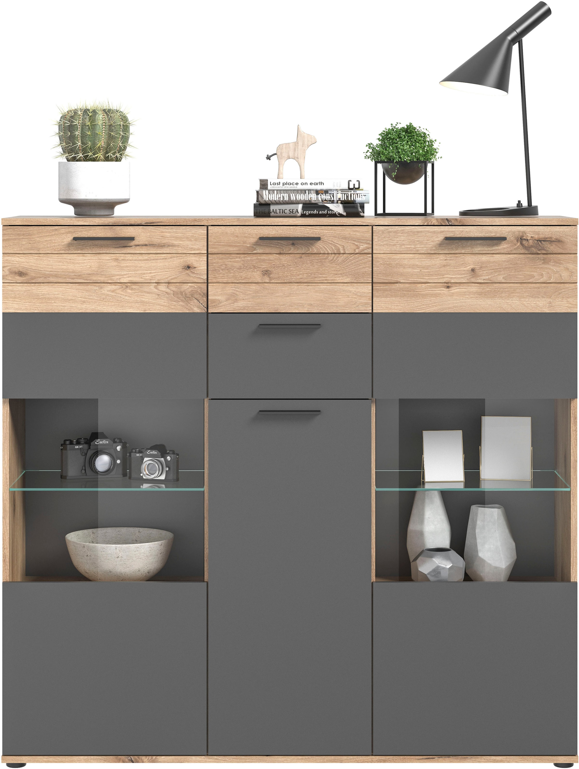 Home affaire Highboard "Riga" Breite 40 cm günstig online kaufen