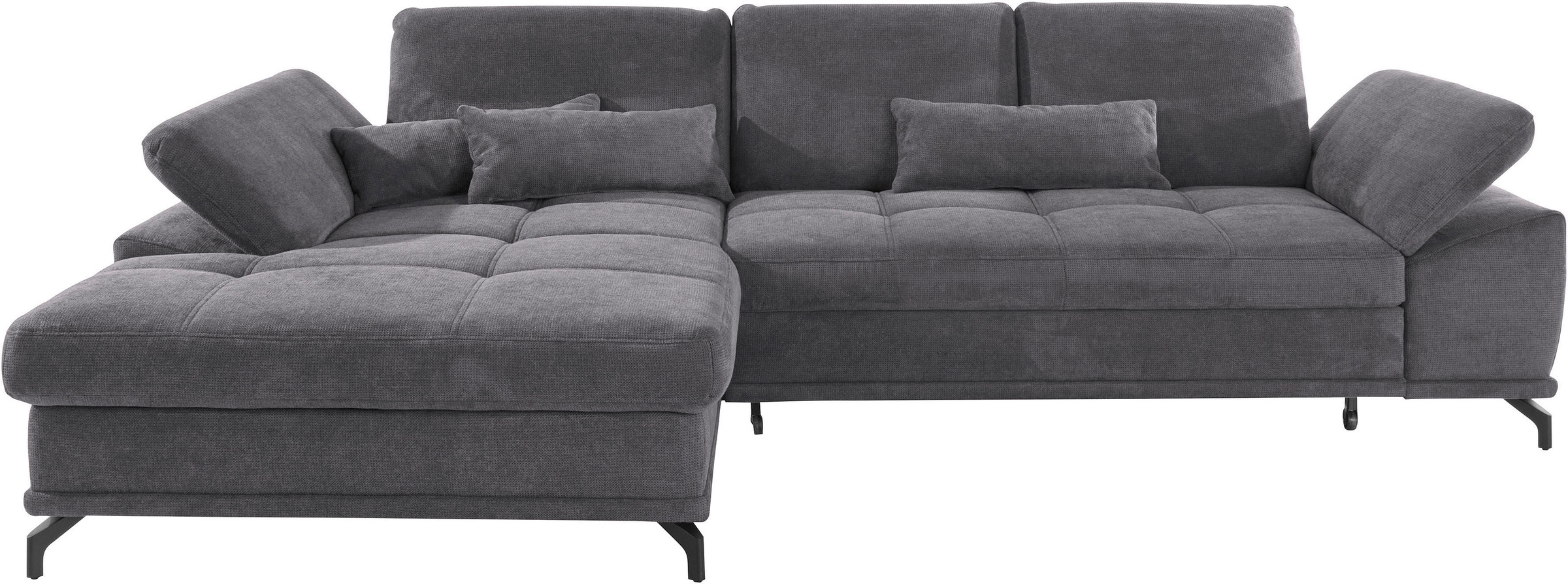 PLACES OF STYLE Ecksofa "Costello L-Form, B: 301 cm mit Sitztiefen-, Armtei günstig online kaufen