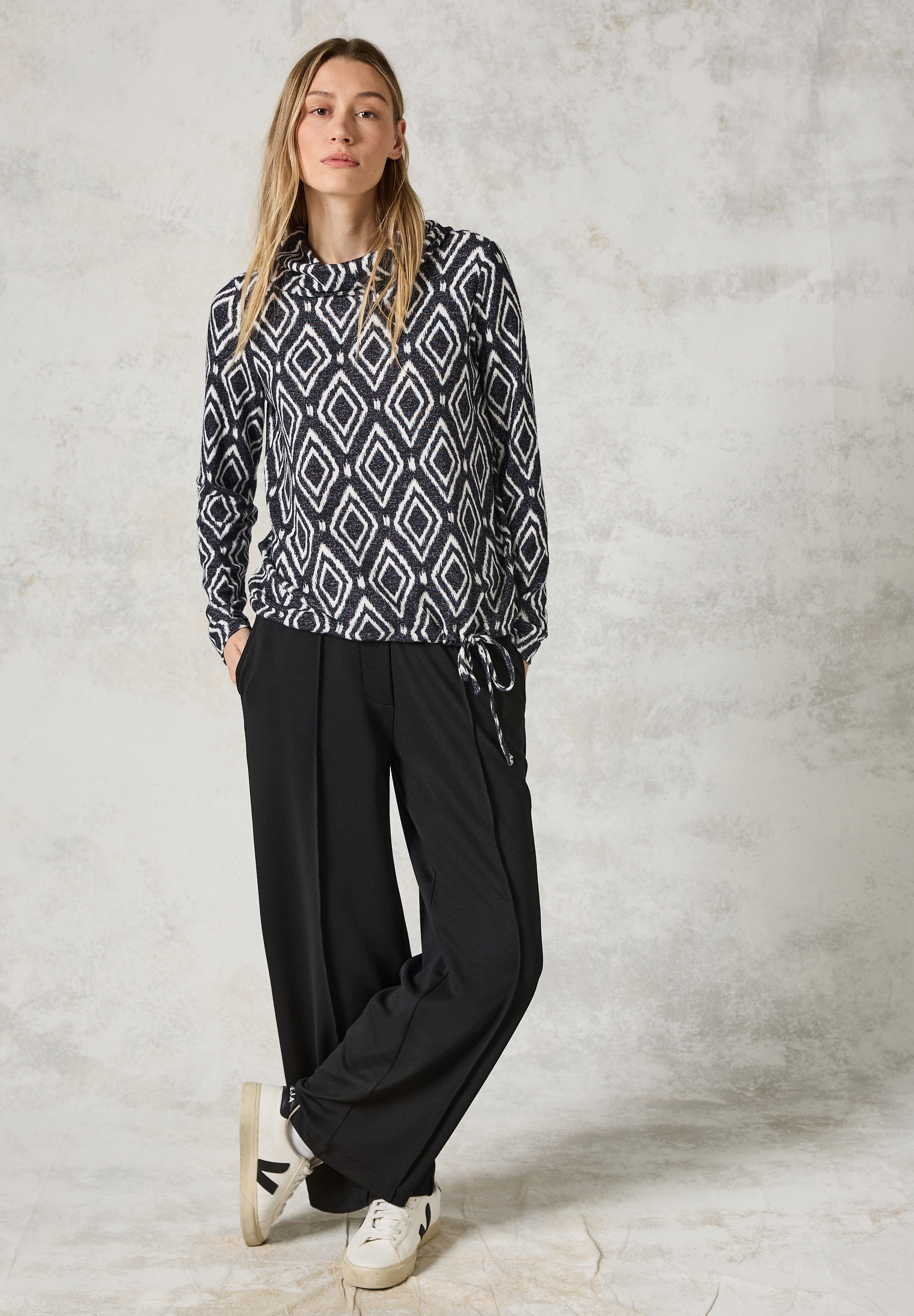 Cecil Langarmshirt, mit Tunnelzug am Saum