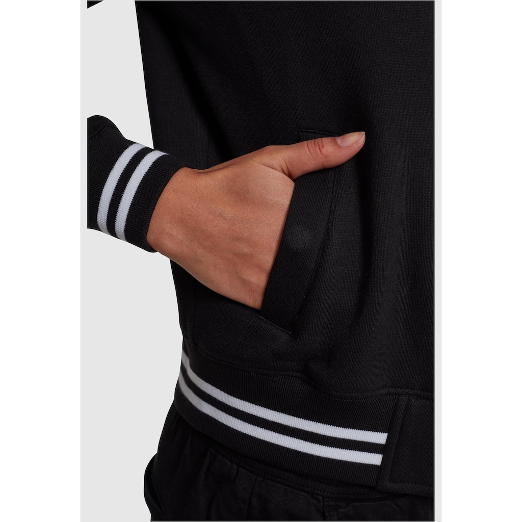 URBAN CLASSICS Anorak »Urban Classics Damen Ladies College Sweat Jacket«, (1 St.), ohne Kapuze