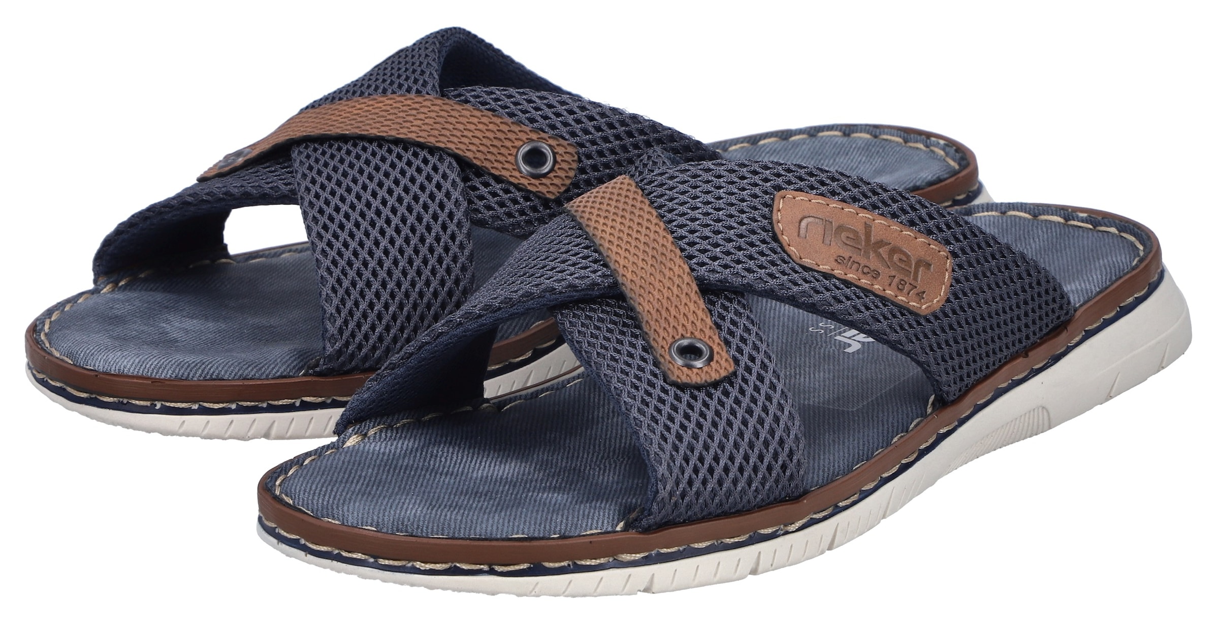 Rieker Pantolette  Sommerschuh, Hausschuh, Strandschuh zum Schlupfen