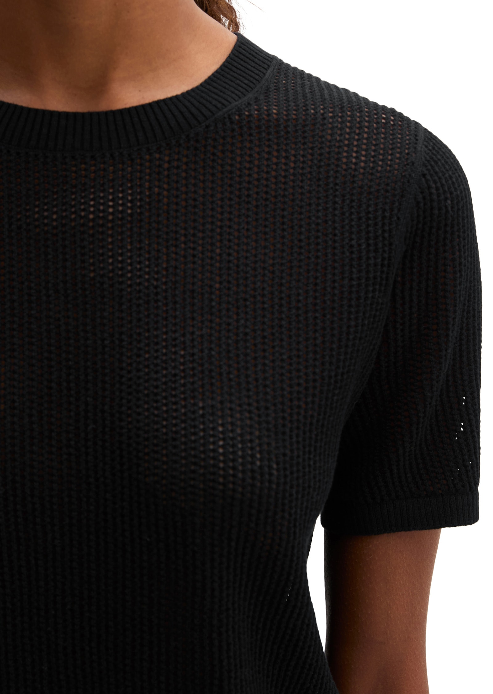 Marc O'Polo Strickpullover »aus Baumwolle-Leinen-Slub-Garn«