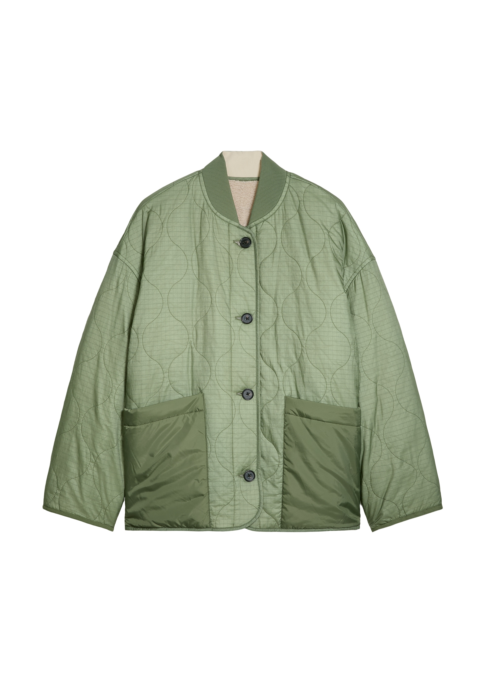 Marc O'Polo Wendejacke »regular aus Ripstop-Nylon und Teddyplüsch«