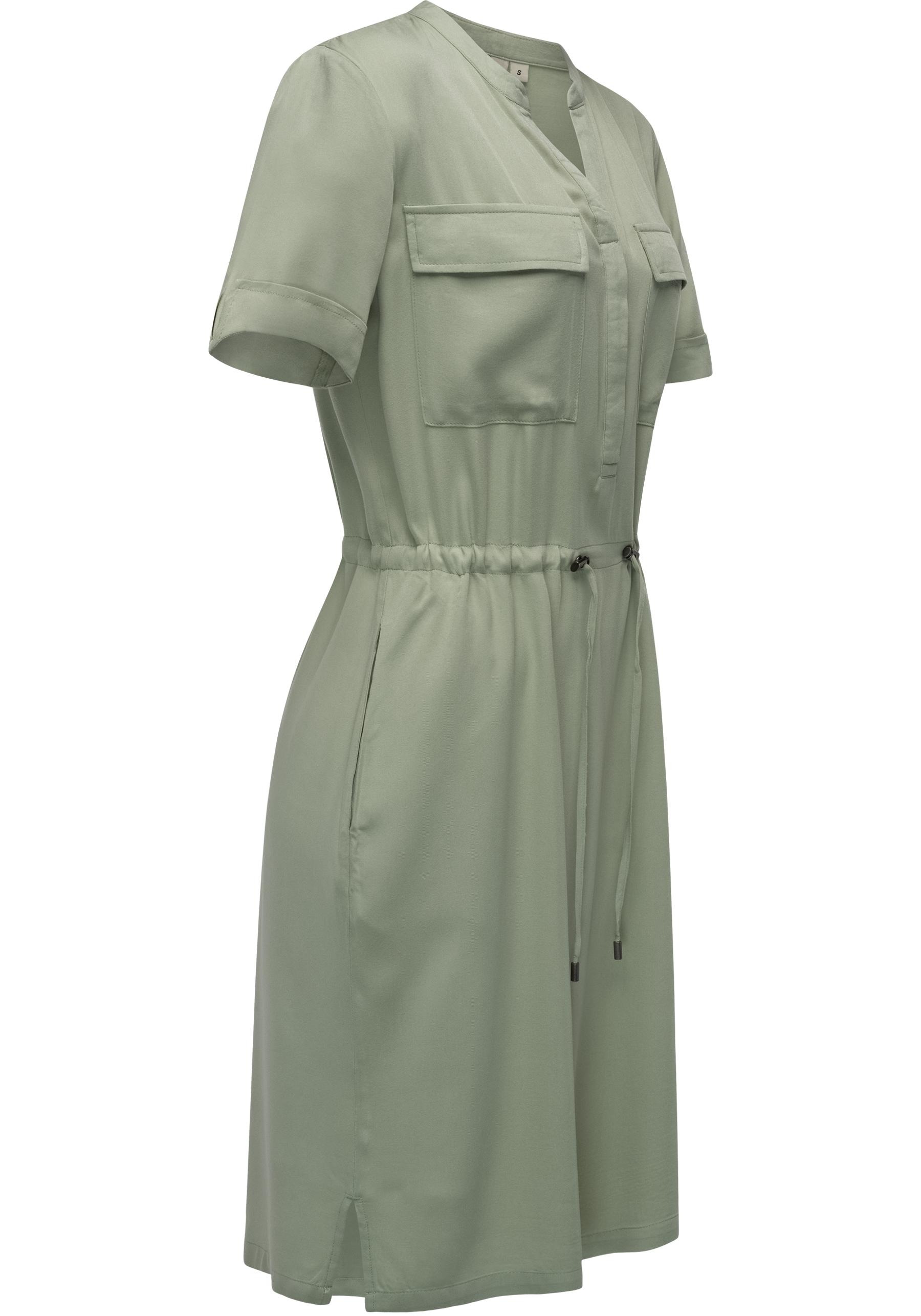 Ragwear Blusenkleid »Roisana«, Leichtes Sommerkleid mit Brusttaschen