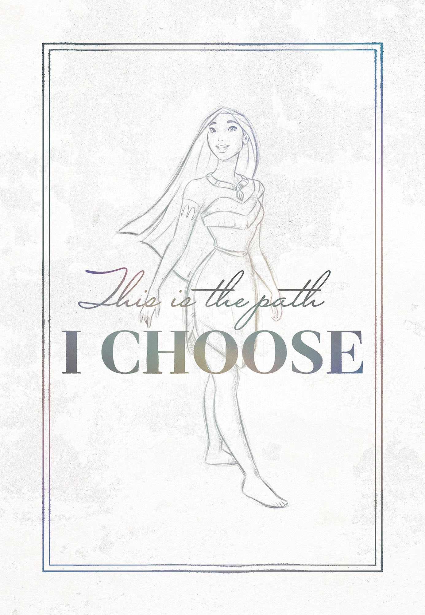 Komar Leinwandbild "Pocahontas Your Choice - Größe 40 x 60 cm", Disney, (1 günstig online kaufen