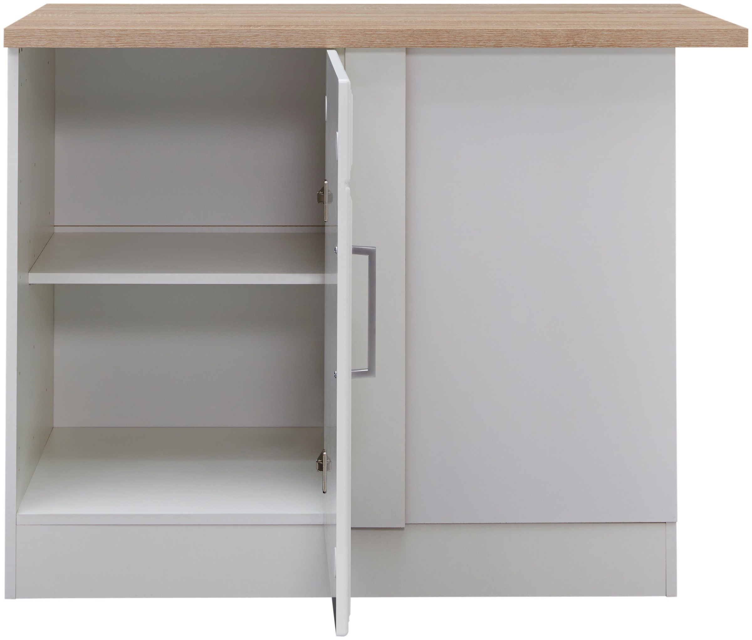 HELD MÖBEL Eckunterschrank »Stockholm, Breite 110 cm«, hochwertige MDF- Fronten | BAUR