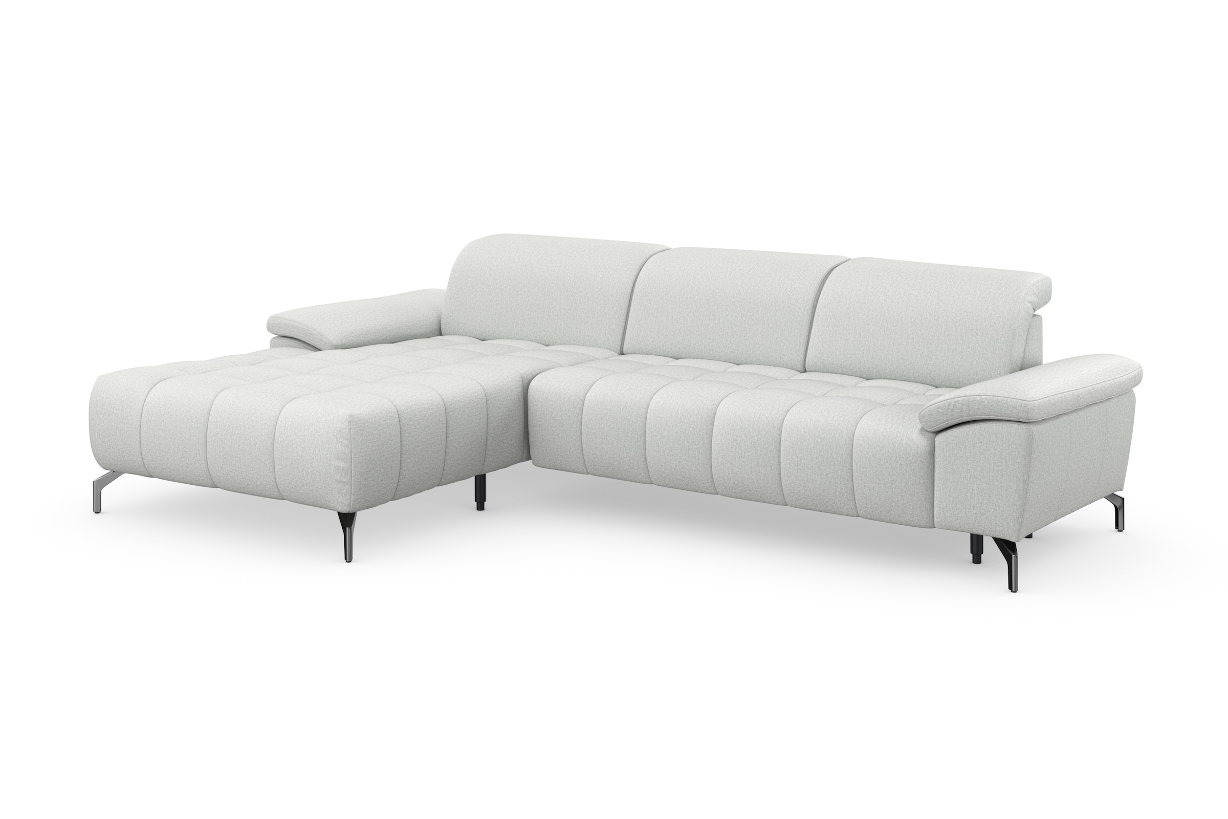 sit&more Ecksofa »Cool L-Form«, wahlweise mit Kopfteilverstellung und Vorziehsitz, motorisch