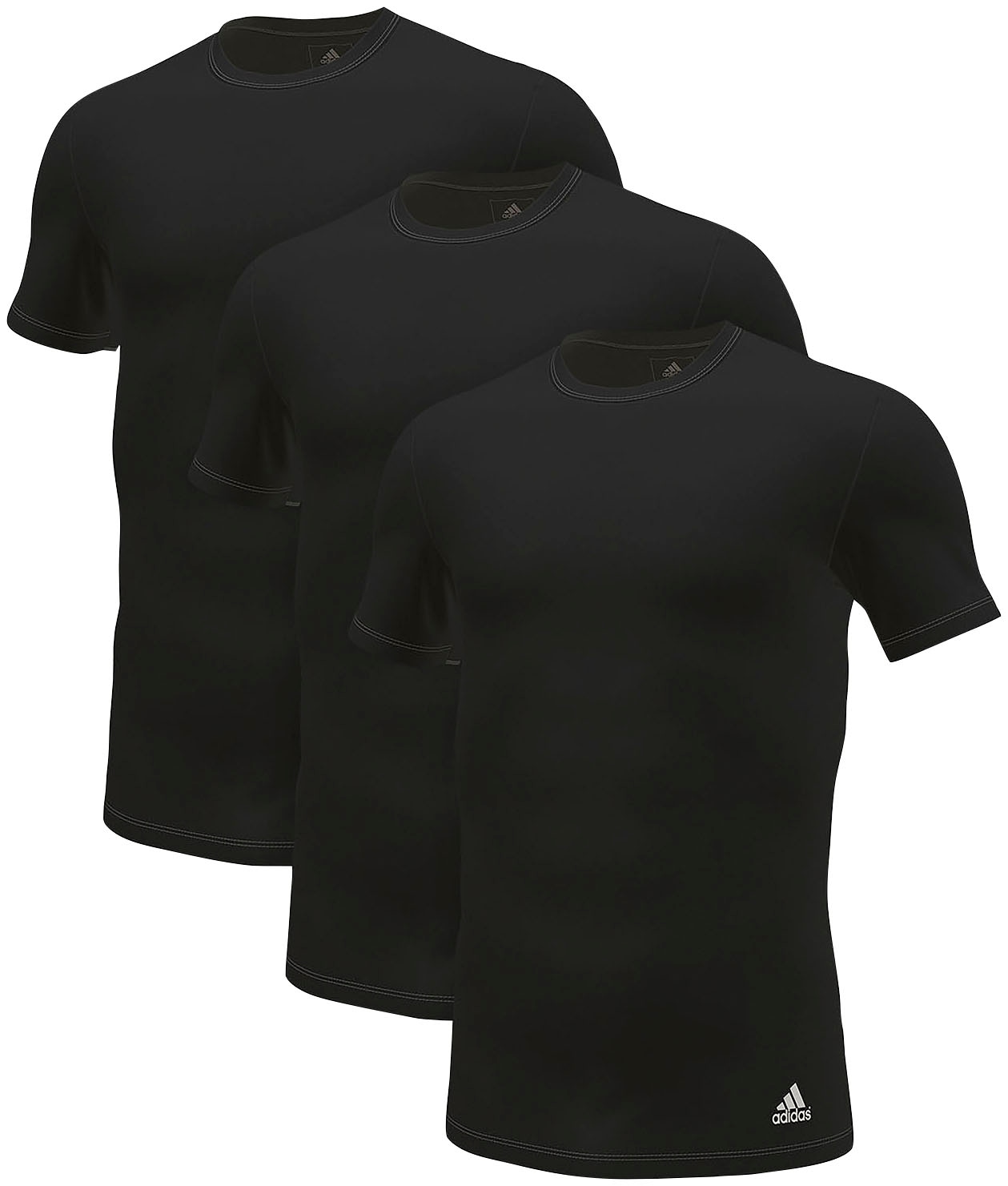 T-Shirt »"Active Flex Cotton"«, (3er-Pack), mit Rundhalsausschnitt