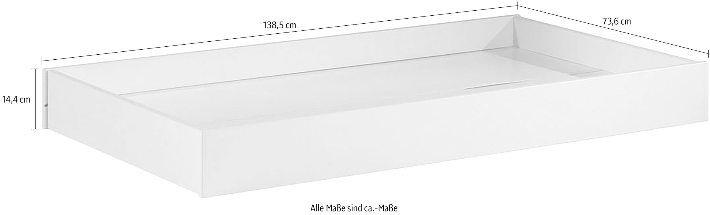 Vipack Bettschubkasten »Kiddy«, (Made in Europe), in 2 Breiten