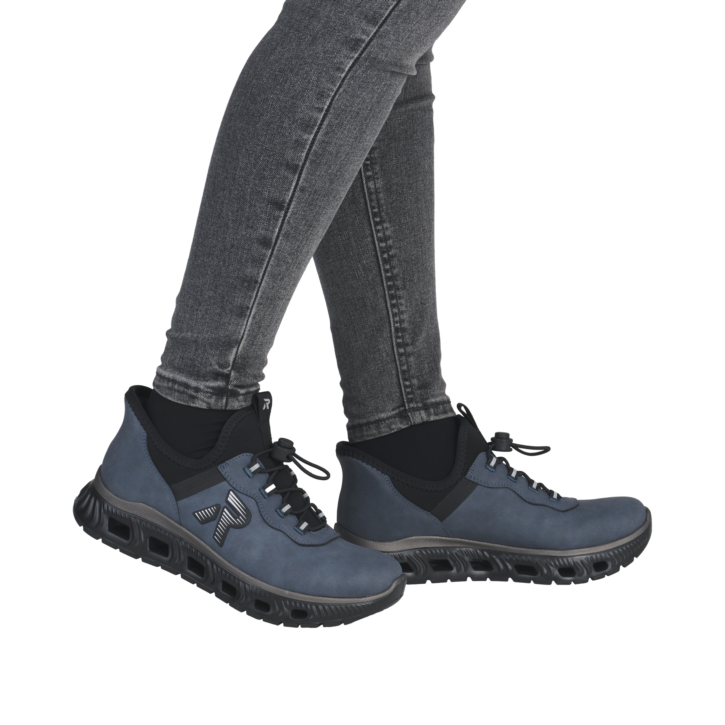 RIEKER Sport Slip-On Sneaker »Ready2GO«, Schlupfschuh, Halbschuh, Freizeitsneaker mit Schnellverschluss